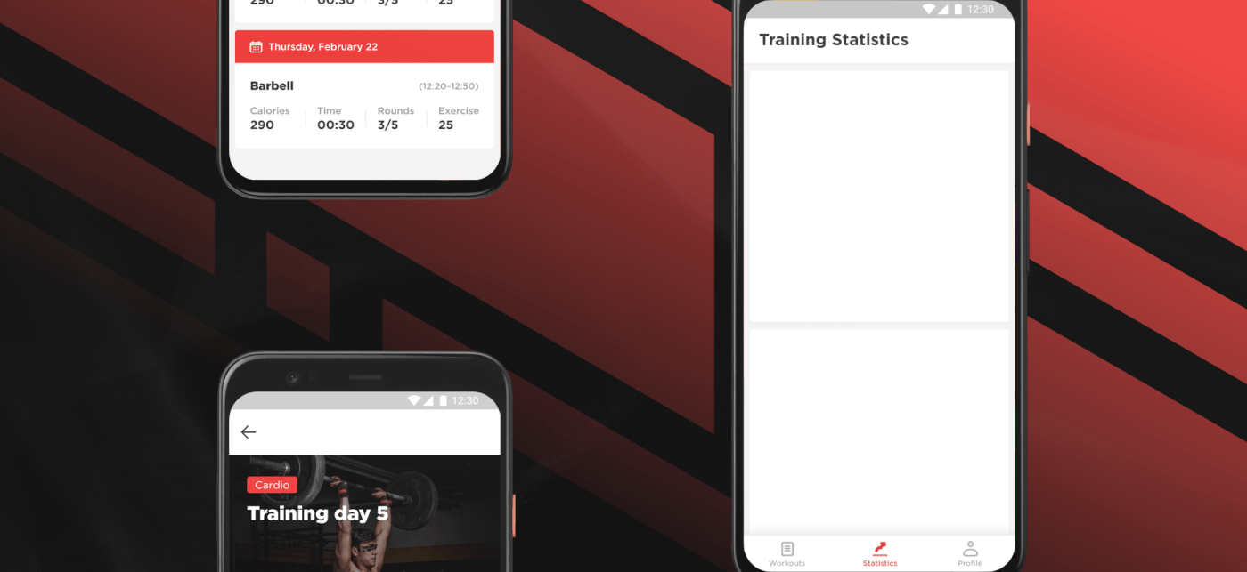 animation  app app design sports Sports App UI ux training Training App