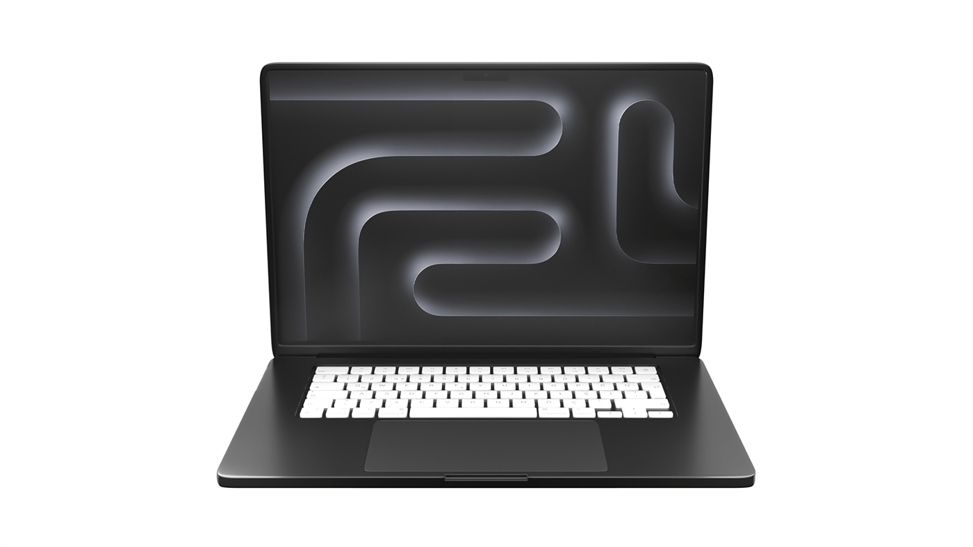Laptop blender 3D Render Advertising  product design  3d modeling CGI
