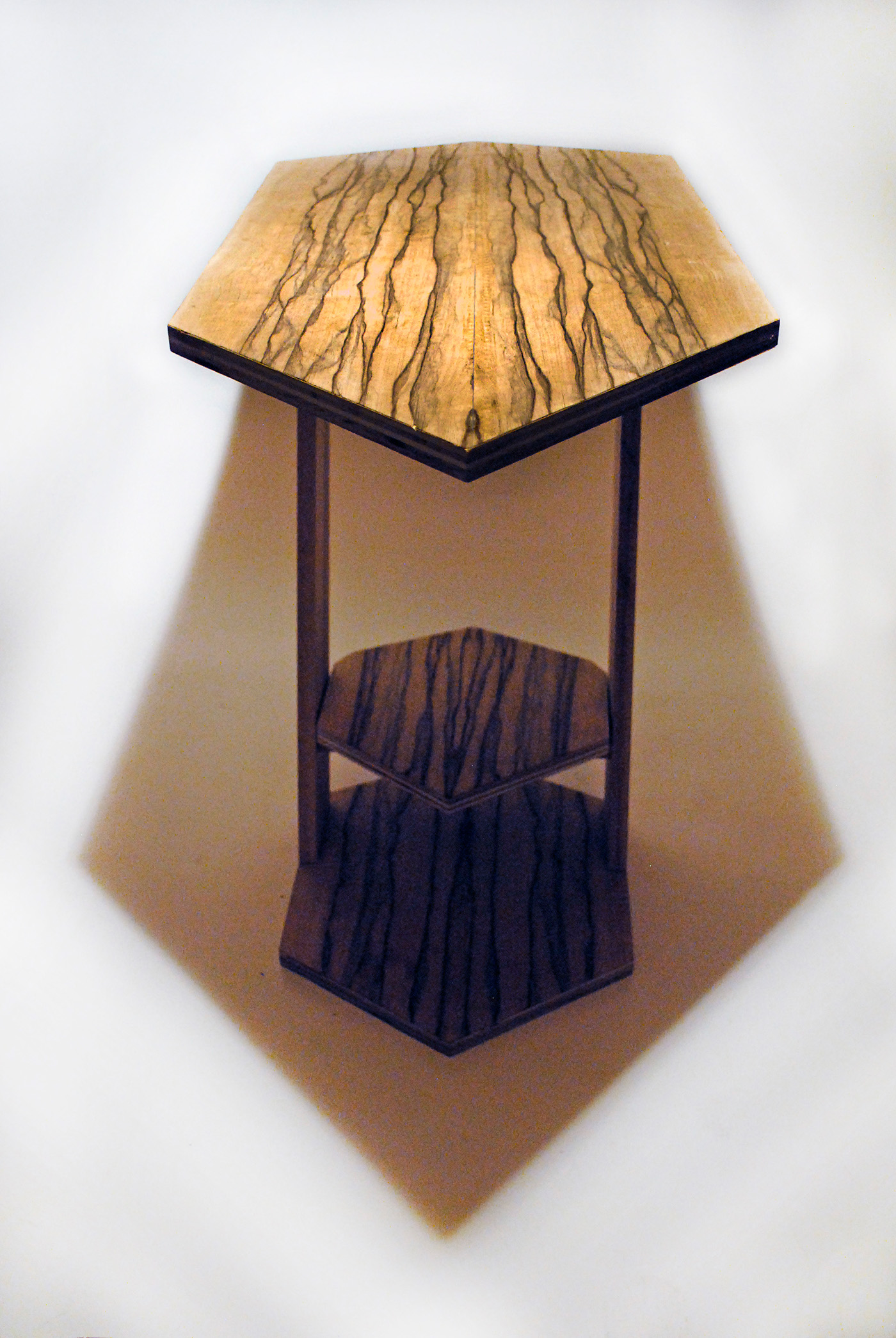 blacklimba ash table wood furniture design cantilevered