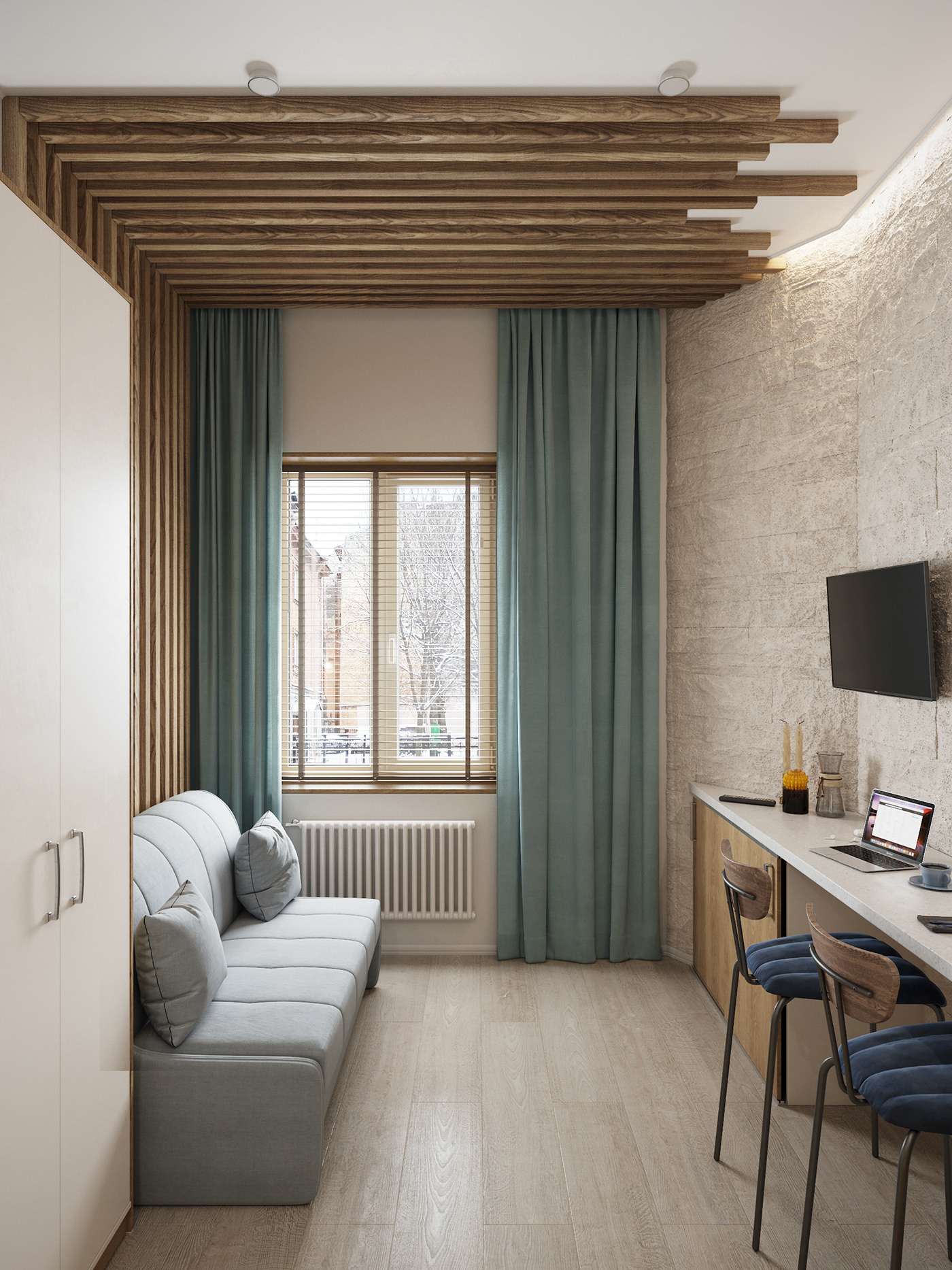 3D 3ds max apartment architecture corona design Interior interior design  Render visualization