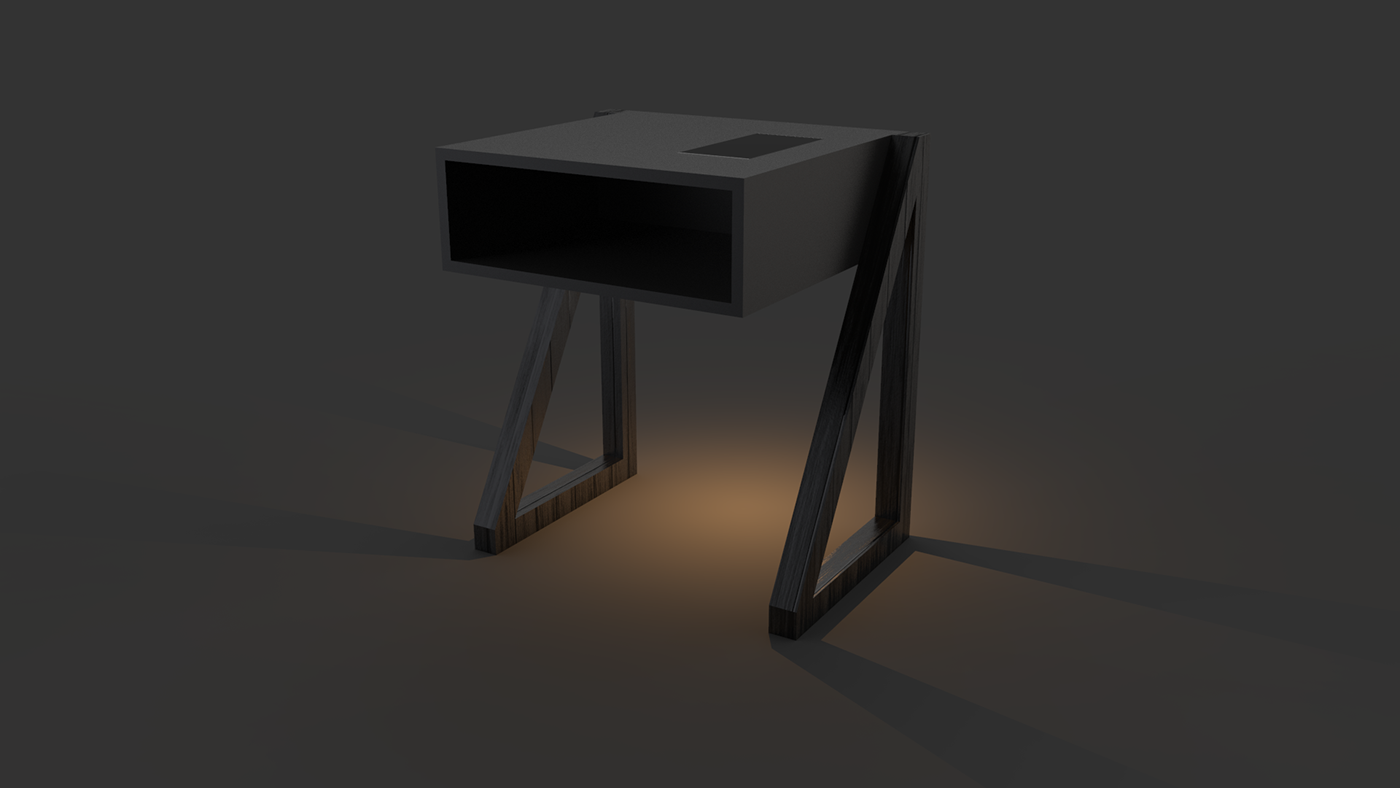 furniture furniture design  Design de móveis criado mudo criado-mudo Nightstand bedroom light