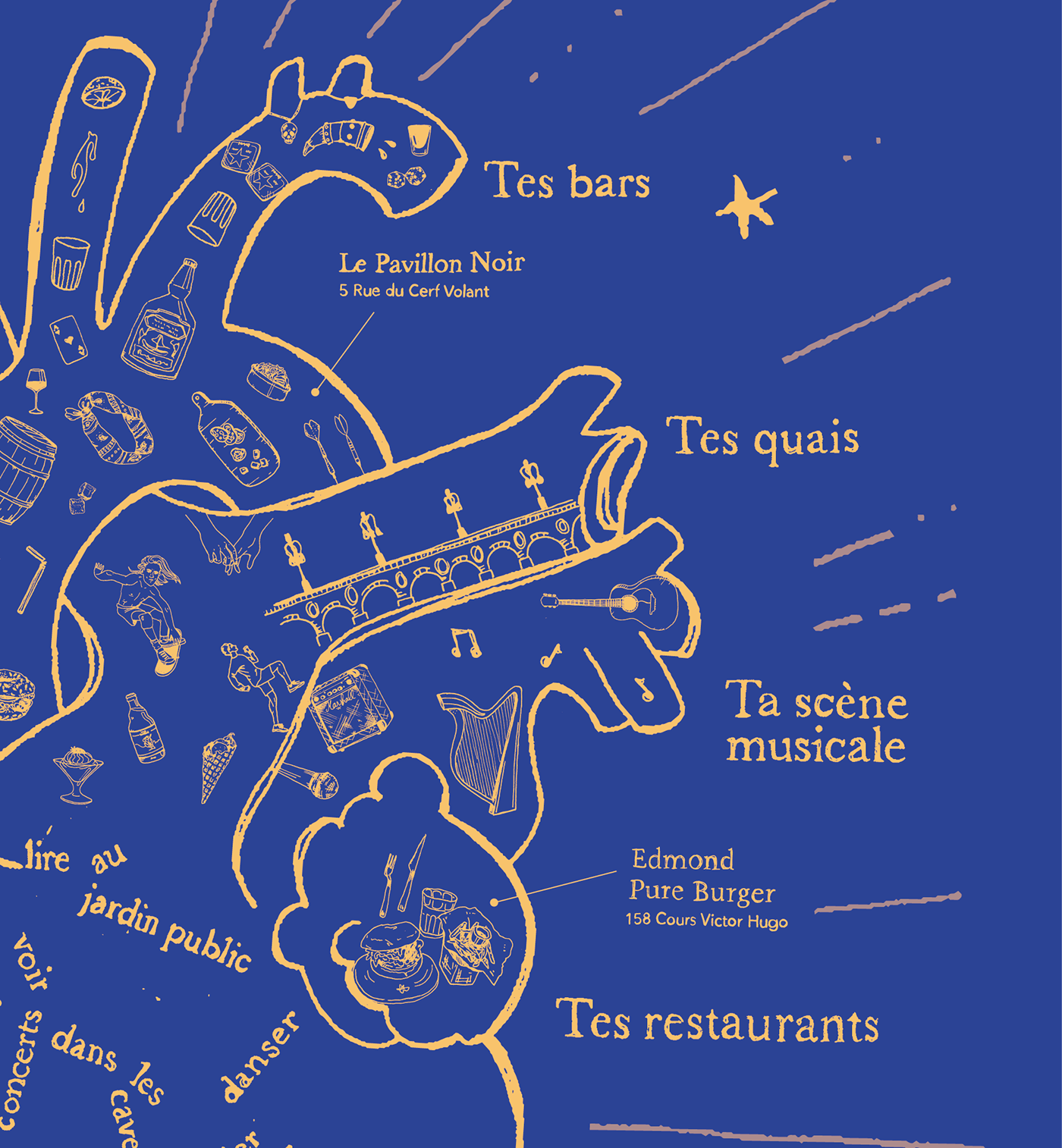 ILLUSTRATION  graphisme Bordeaux poétique affiche saint-valentin
