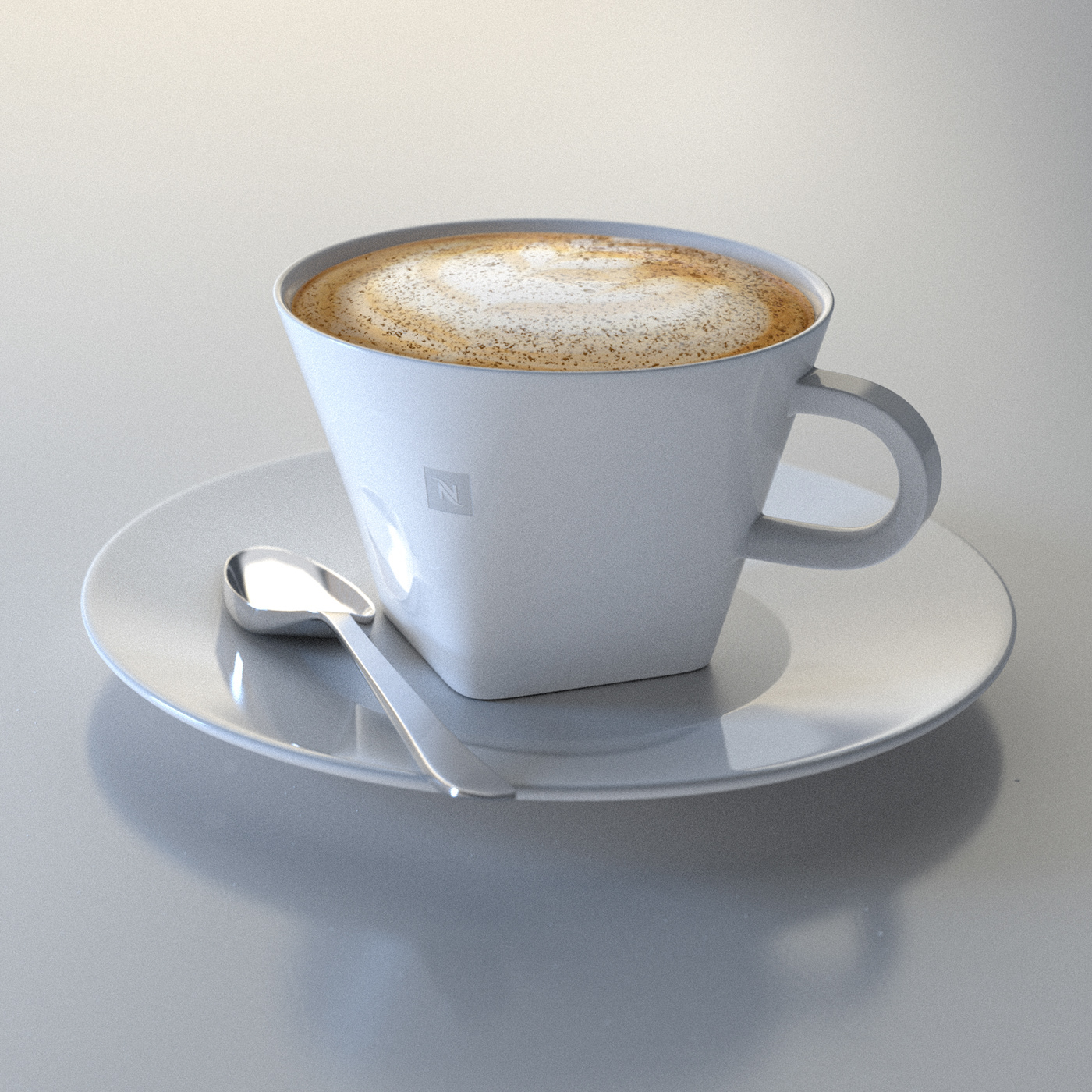 3d modeling 3d render 3dsmax cappuccino CGI Coffee cup keyshot keyshot3d kitchen utilities Nespresso photoshop post-production Pottery product design  Render rendering 3d artist 3d vizualization design designer