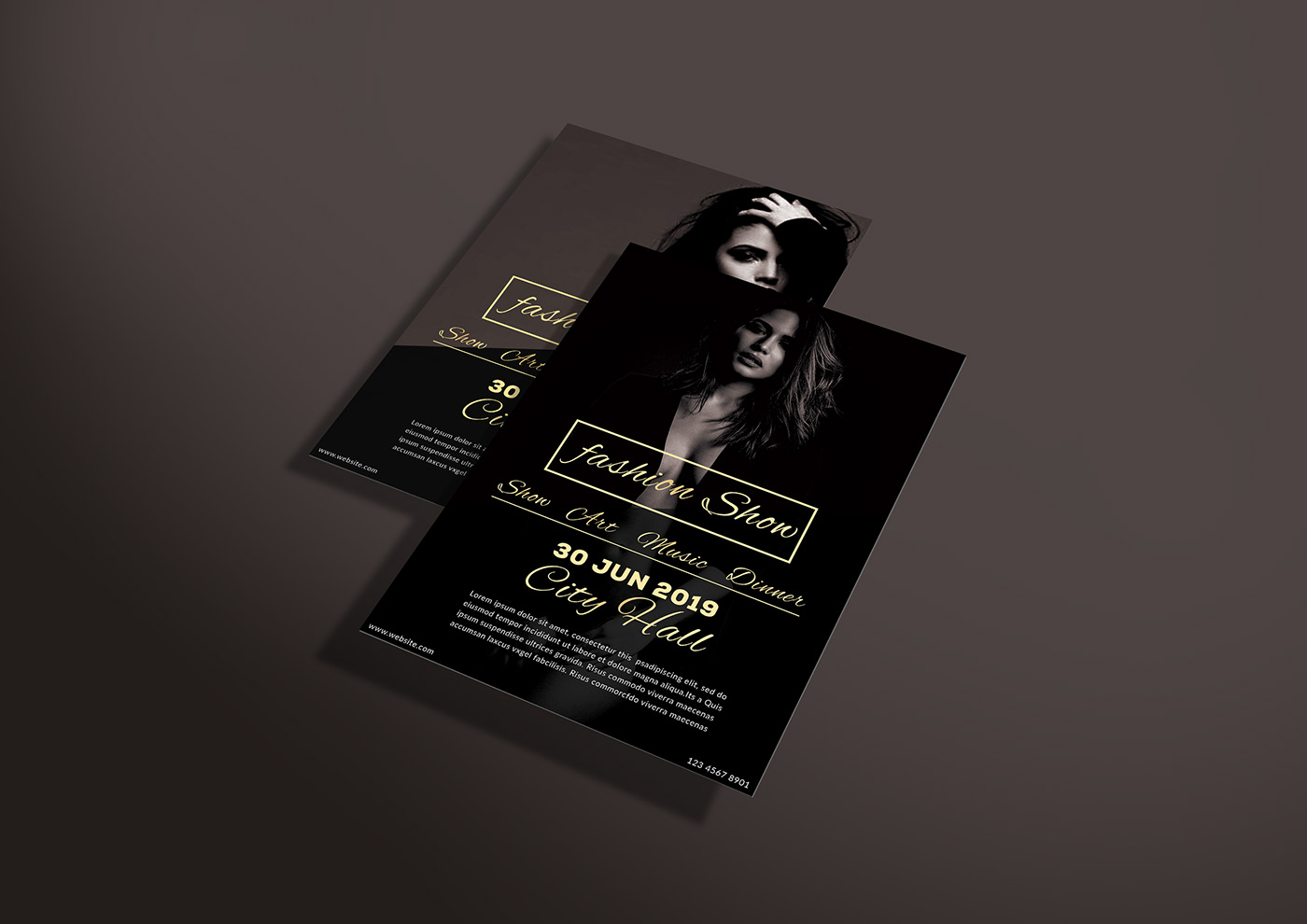 Fashion Flyer template. on Behance Inside Boutique Flyer Template Free