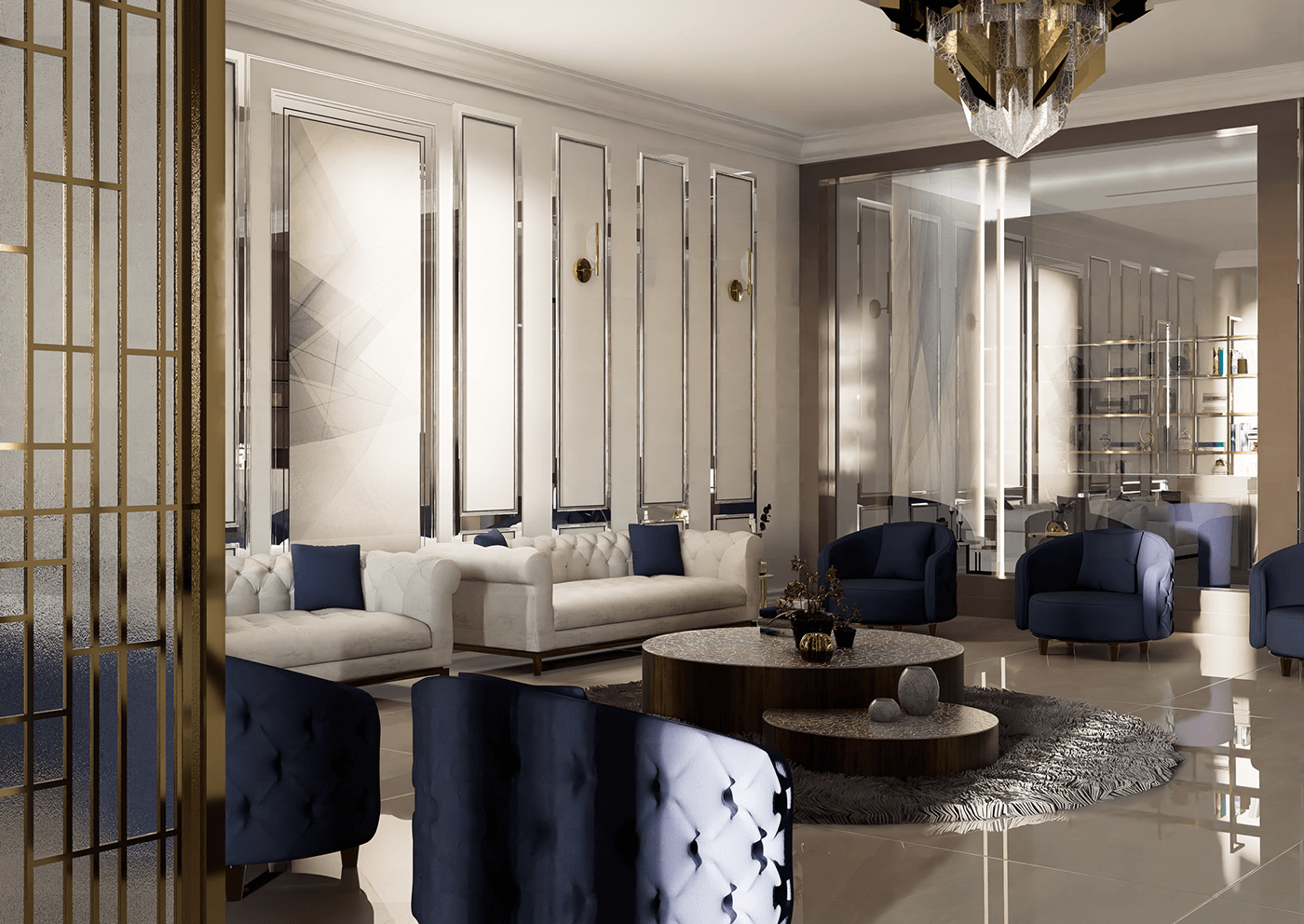 archticture interior design  reception Saudi Arabia studio