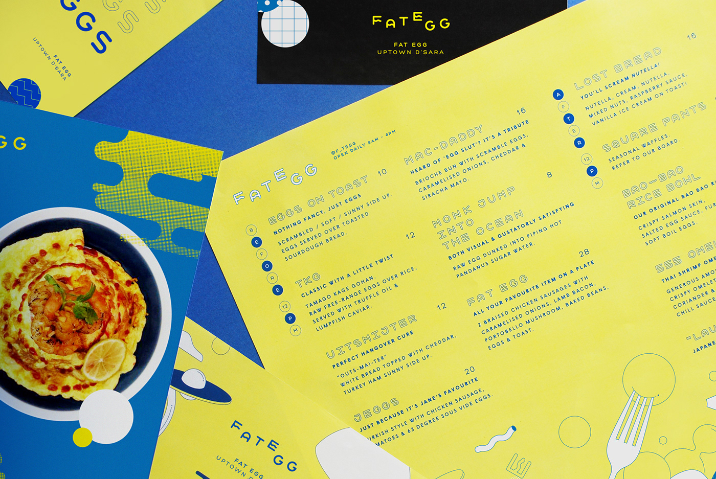 ILLUSTRATION  line illustration menu restaurant Colourful  branding  graphic design 
