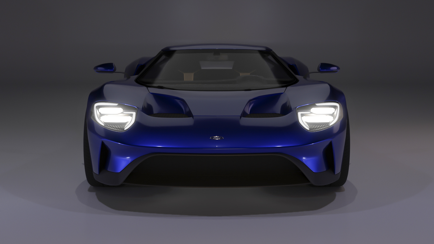 Ford gt 3D Render photorealistic automotive  