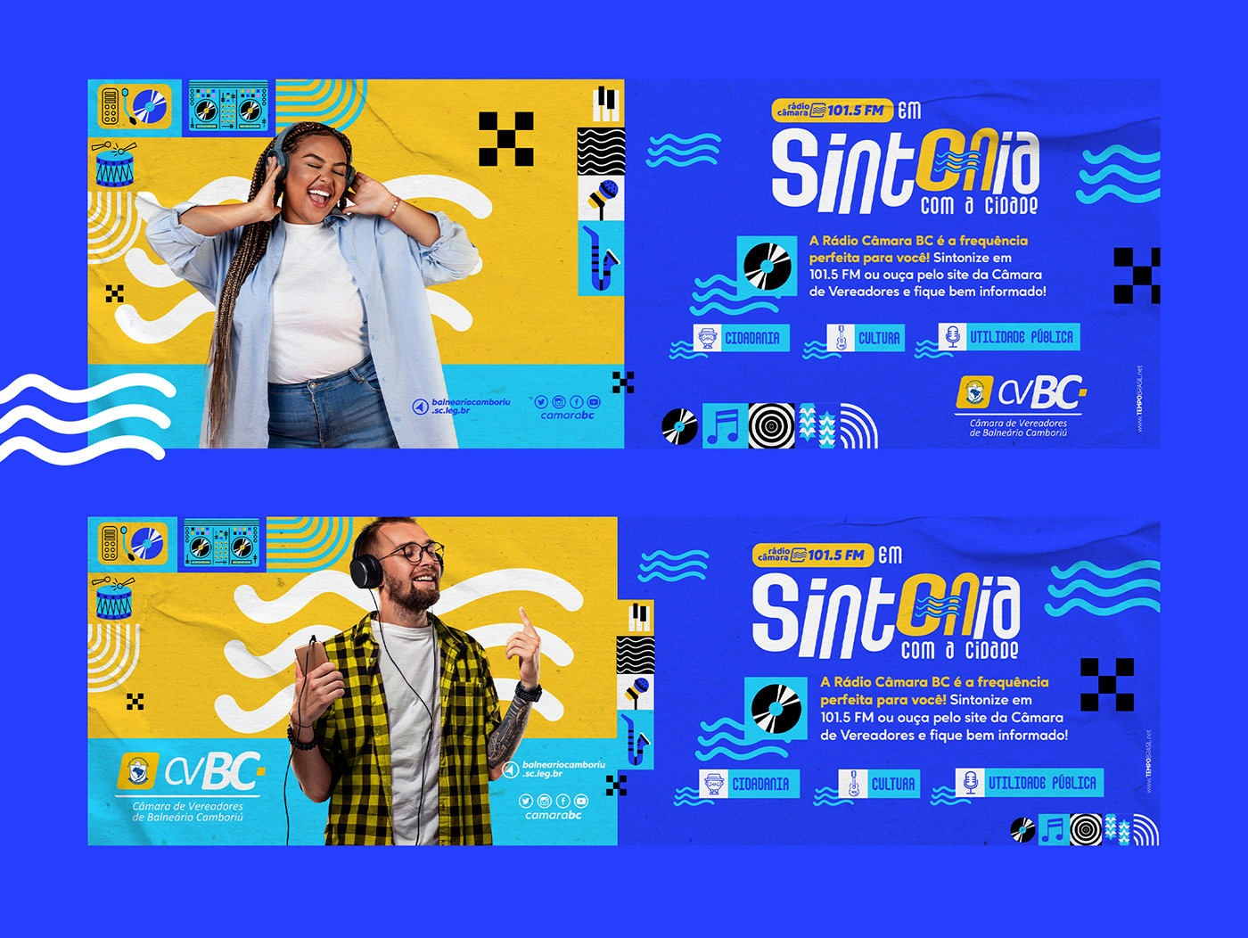 banner concept design gráfico designer identity marketing   publicidad Radio Socialmedia Spot