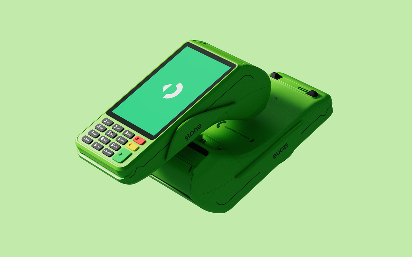 Bank credit card Credit Card Machine finance Fintech green minimalist payment