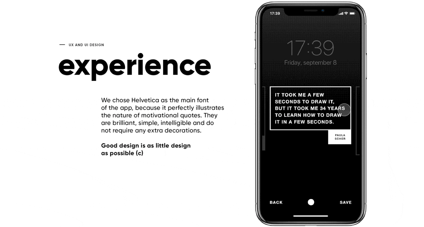 app mobile iphone helvetica interaction typography   ux/ui font ios monochrome