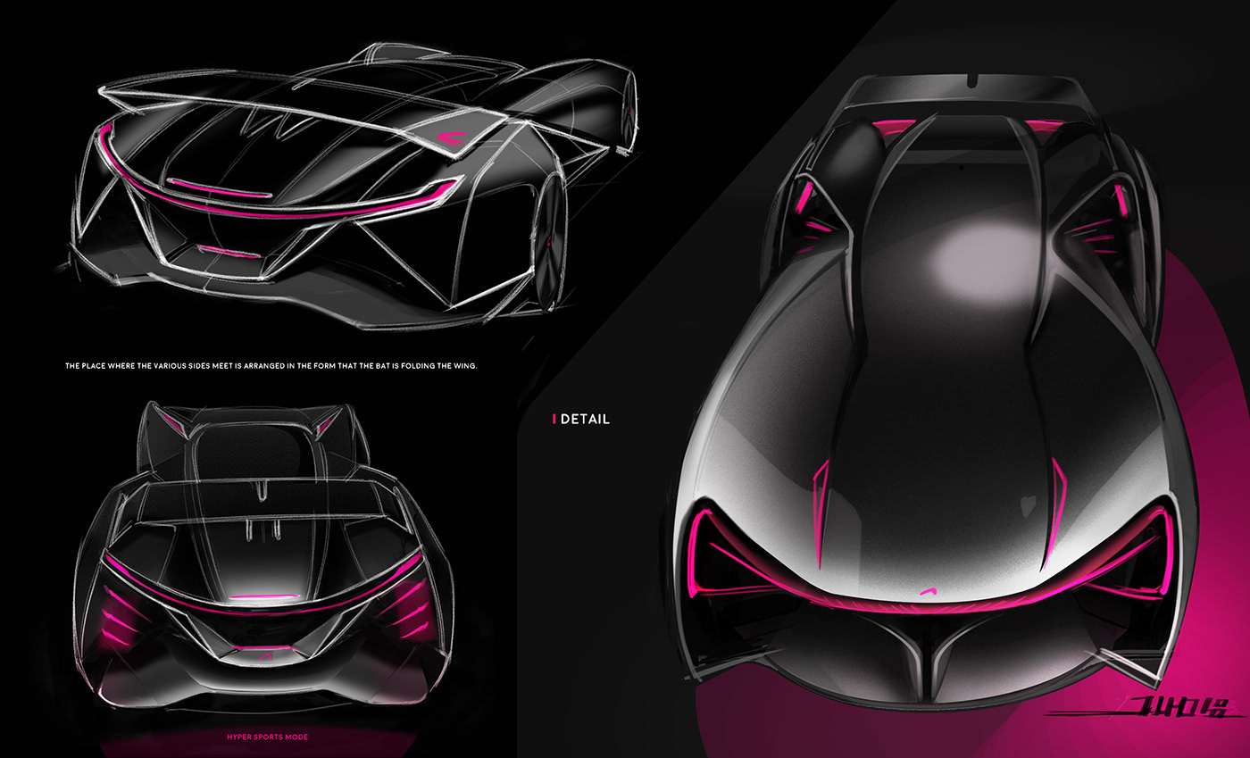 concept car bat mobile bat man car design art art work car sketch Concept Car Design concept concept art