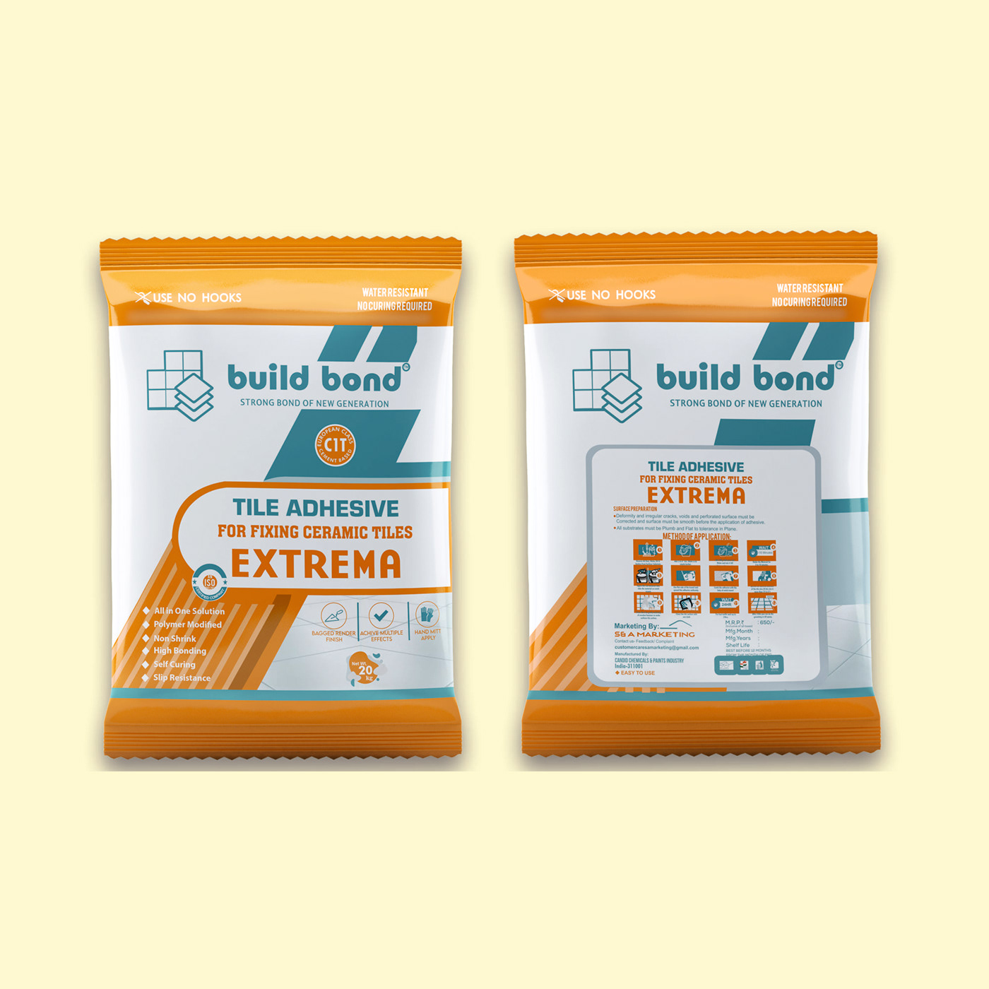 adhesive brand brand identity design Mockup Packaging tile adhesive tiles visual identity
