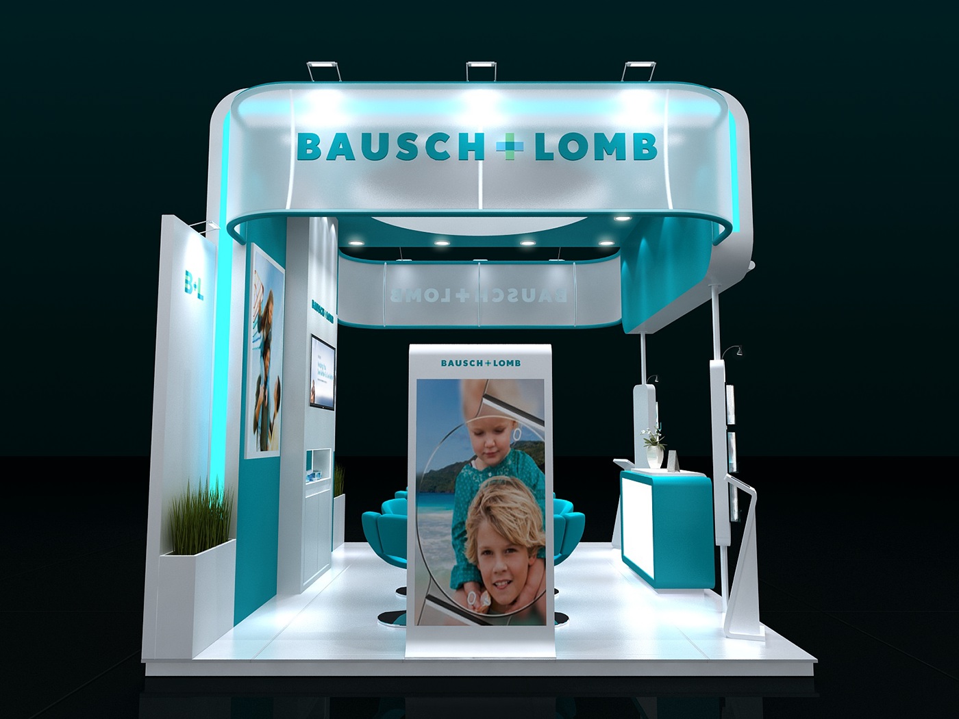 B+L bausch+lomb EPOMEC dubai Exhibition  design Stand exhibit dsexhibits booth