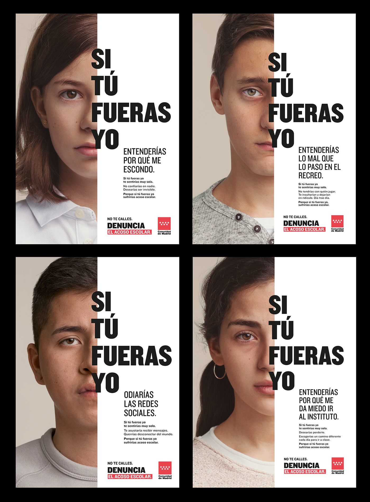 campaign Advertising  ad Bullying school madrid spain metro banner video