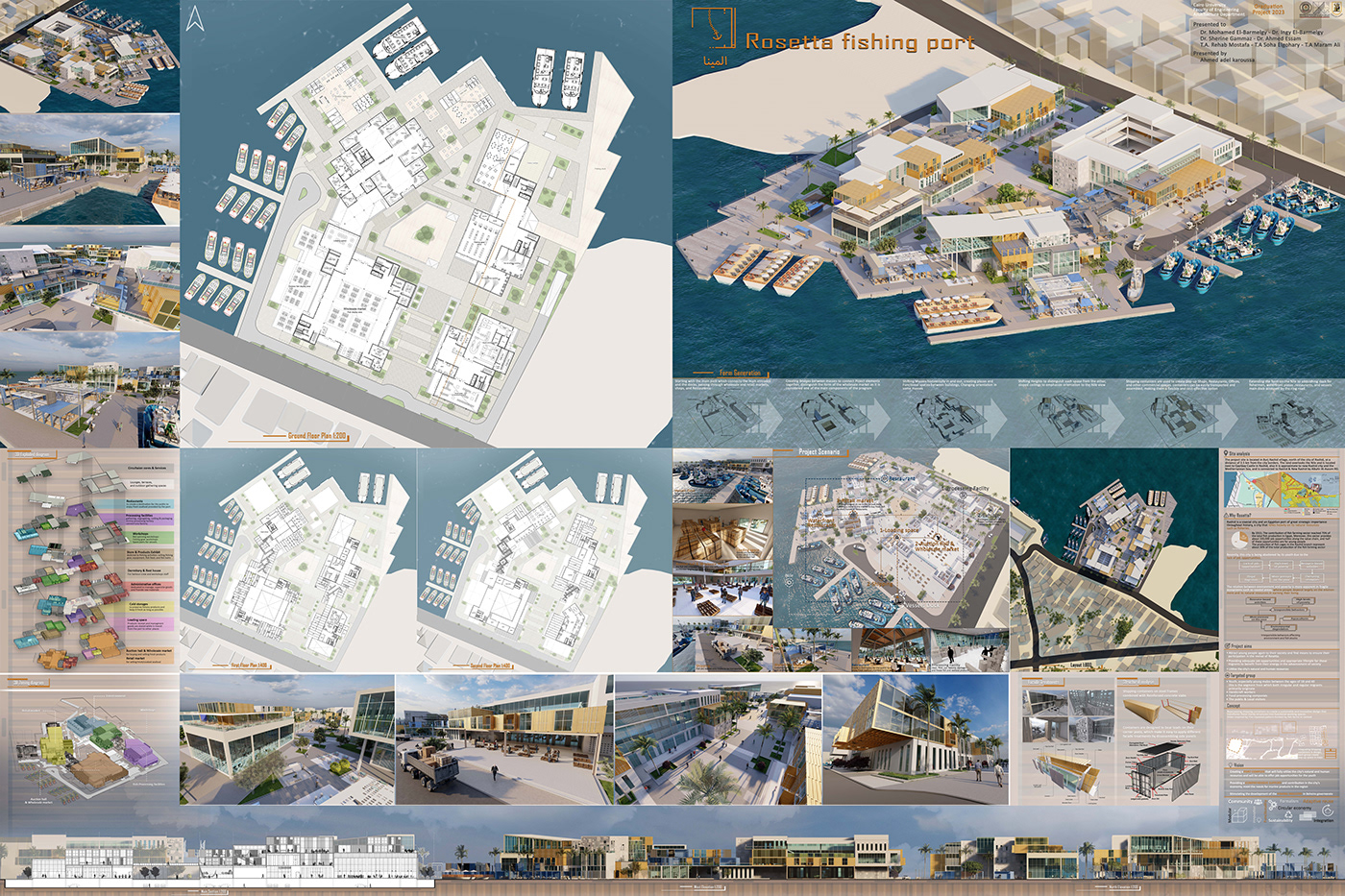 architecture design fishing port harbour rosetta