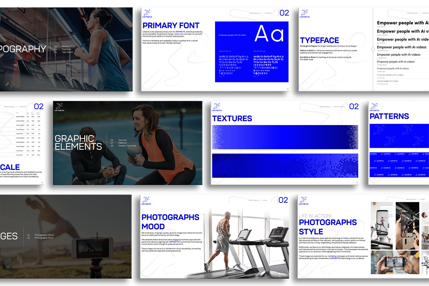 brand identity branding  brandbook brand guidelines development graphic design  sports Logo Design Startup blue