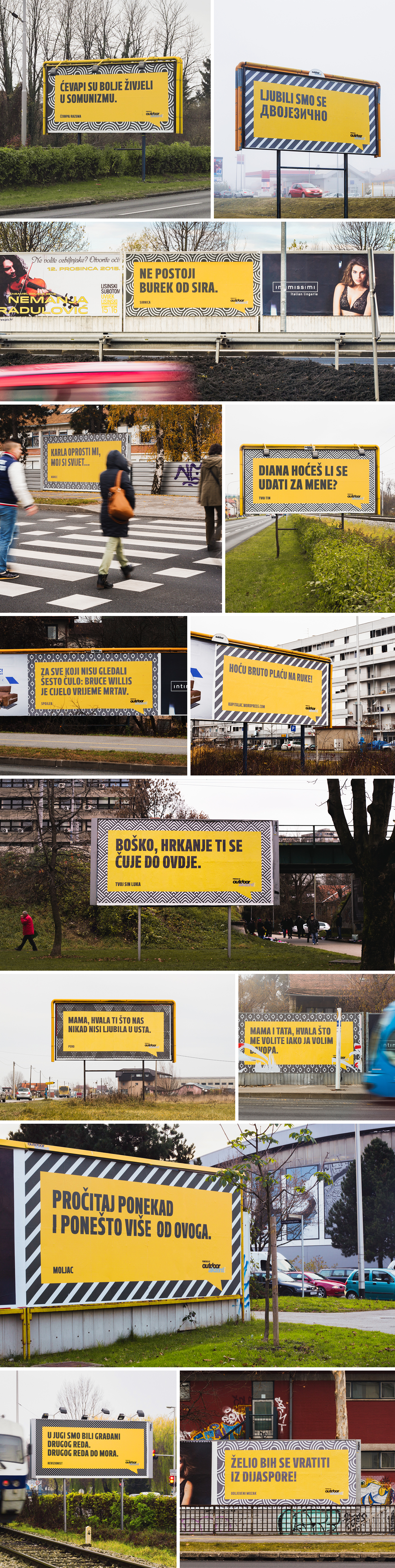 Reci to glasno natjecaj Outdoor billboard plakat Croatia hrvatska online offline