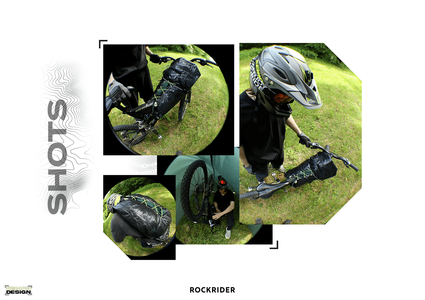 sketch mountainbike Backpack design