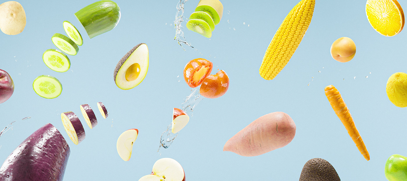beverage drink Food  Fruit vegetables 3D blender blender3d CGI photorealistic