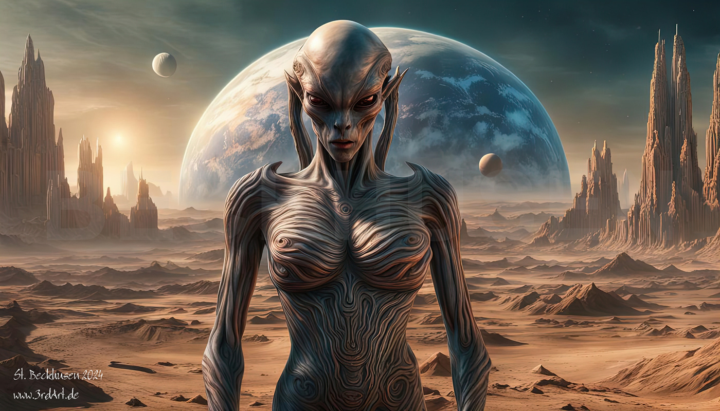 alien Scifi science fiction Ai Art Digital Art  moon landscape Cover Art romance ai artist fanatsy