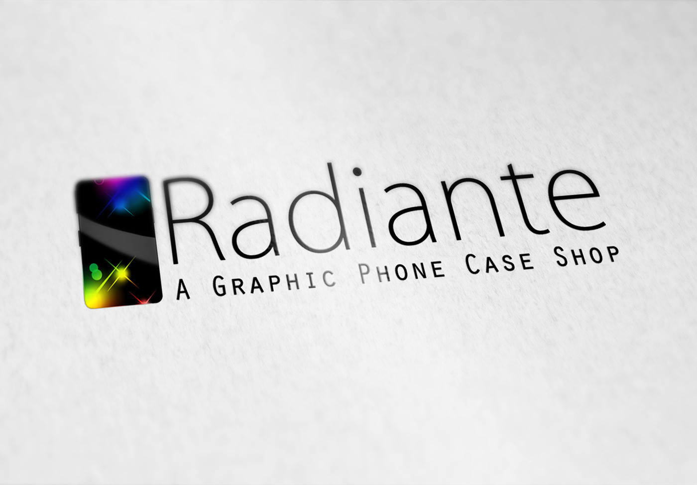 branding  design graphic phone case radiante   shop product print graphic design 