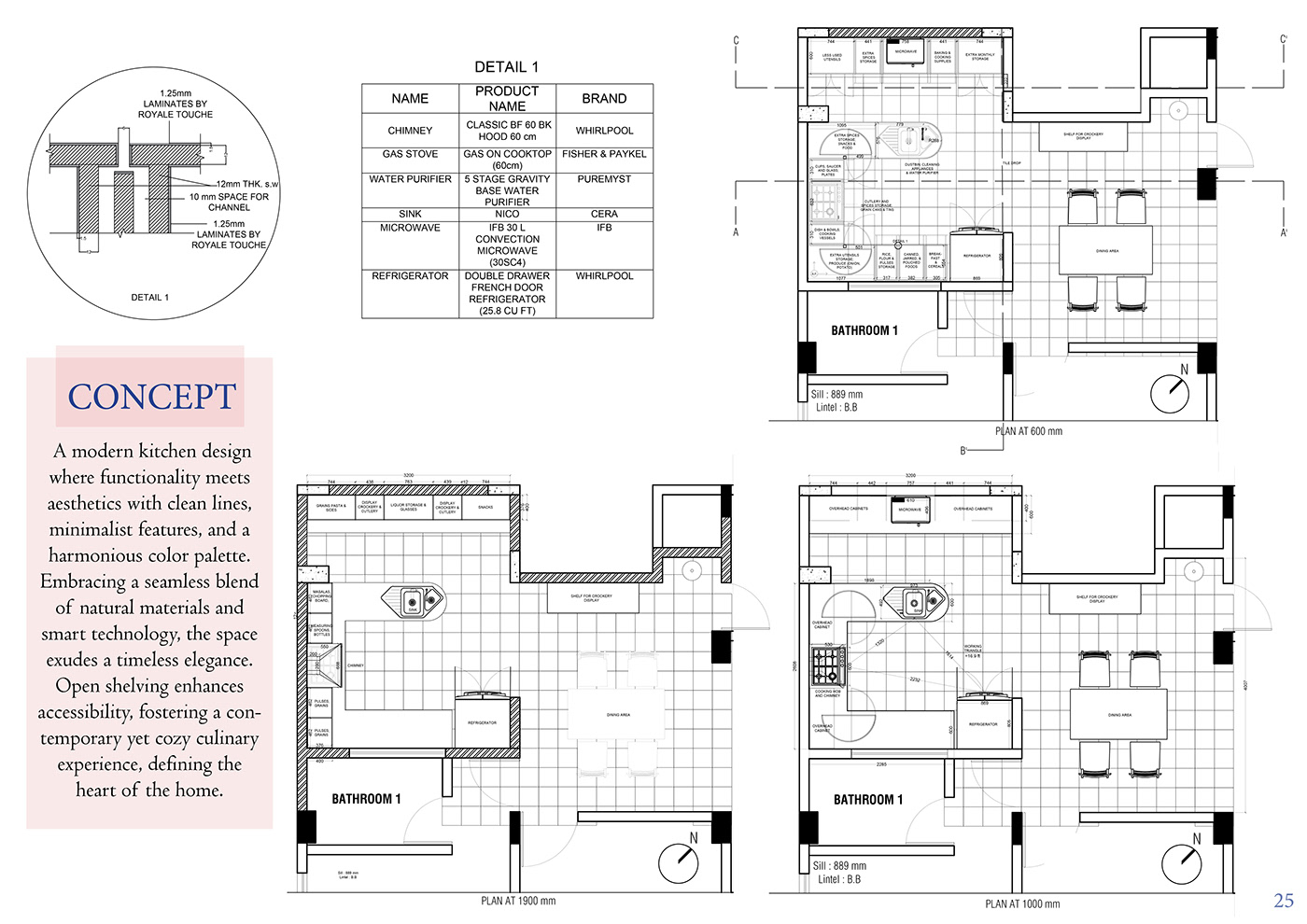 interior design  furniture design  minimal clean aesthetic restaurant Retail Kiosk residential technical drawing