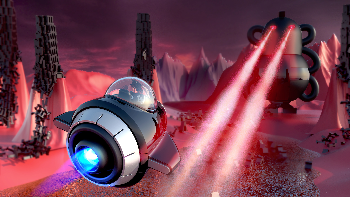 game build battle explore Entertainment concept design robots ship