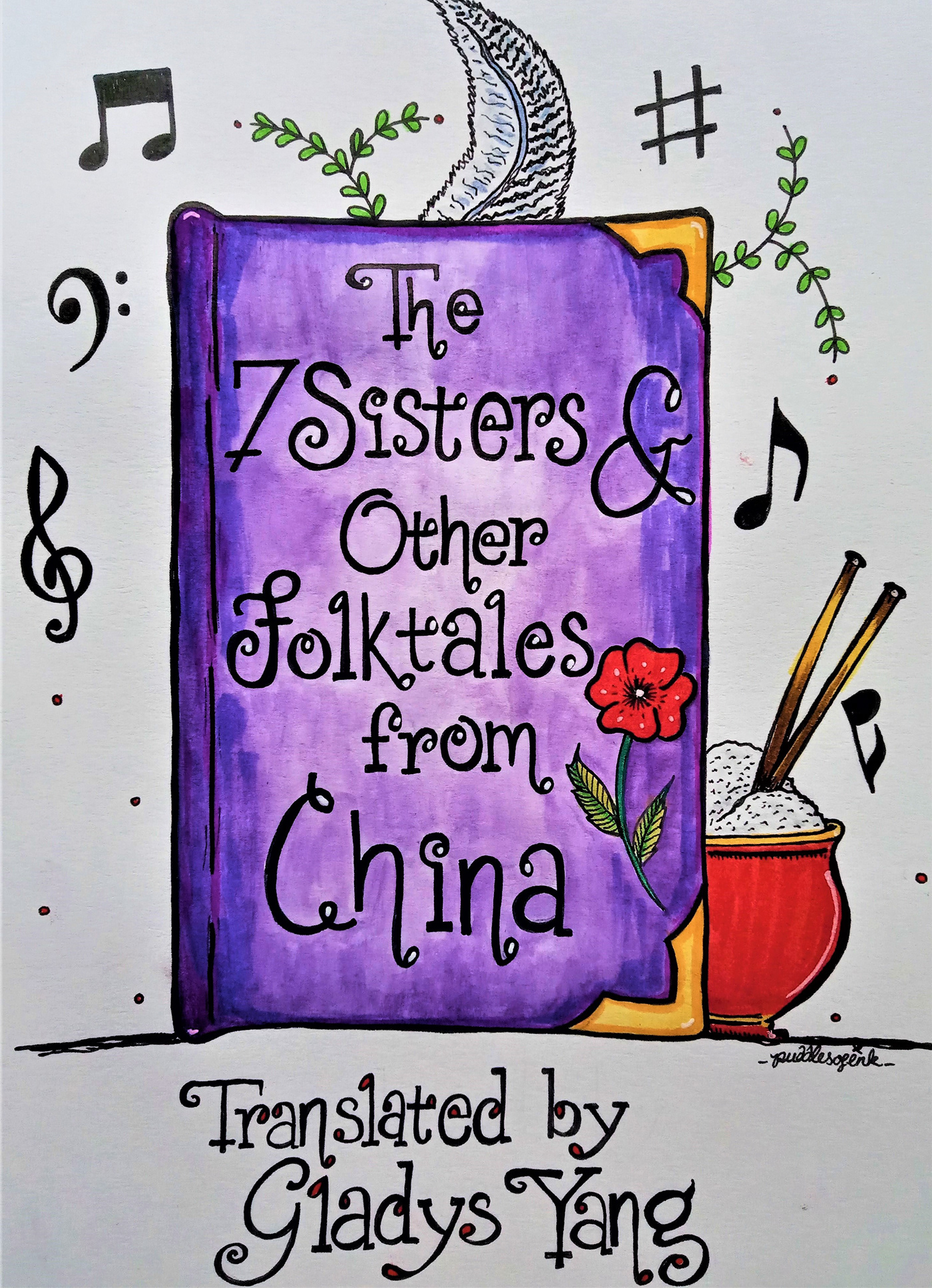 art Chinese folklore fantasy folktales gladys yang illjustration Magic   music