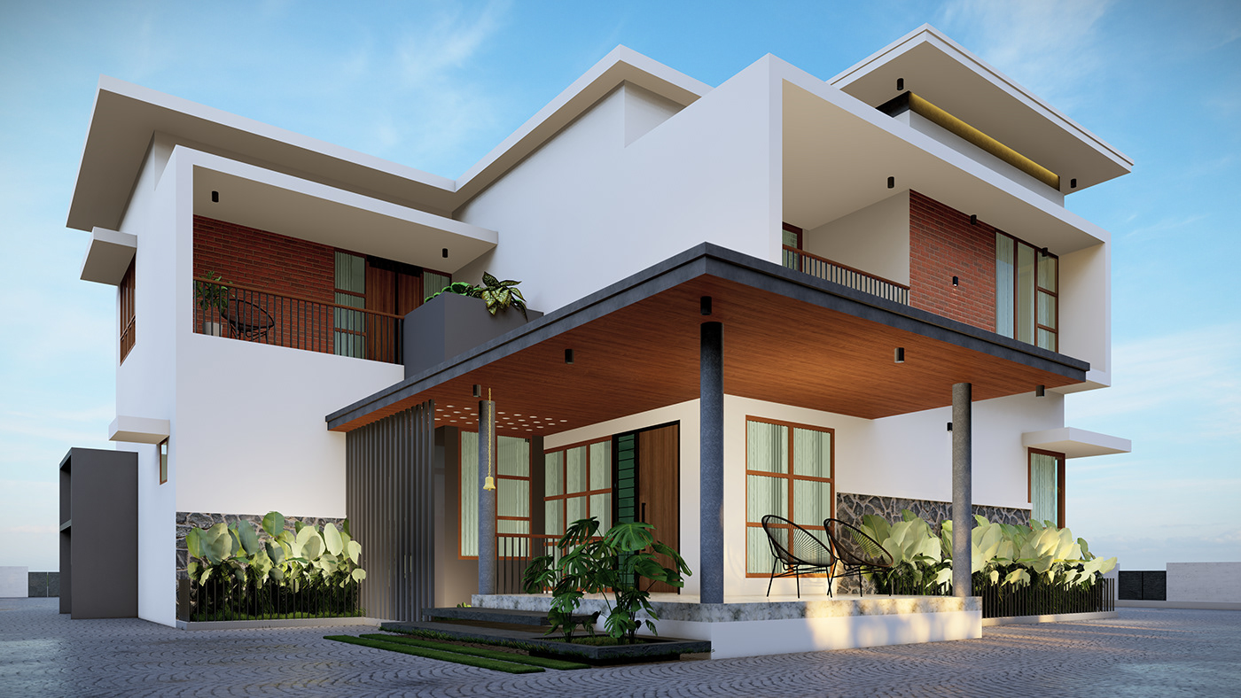 architecture visualization 3D exteriorrenovation archkerala designkerala kerala3d keralaarchitecture Keralahomedesign keralarender