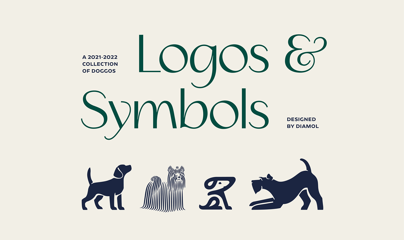 animal logo dog breeds dog icon  Dog Logo dogs logo collection Logo Design Logotype Pet puppy