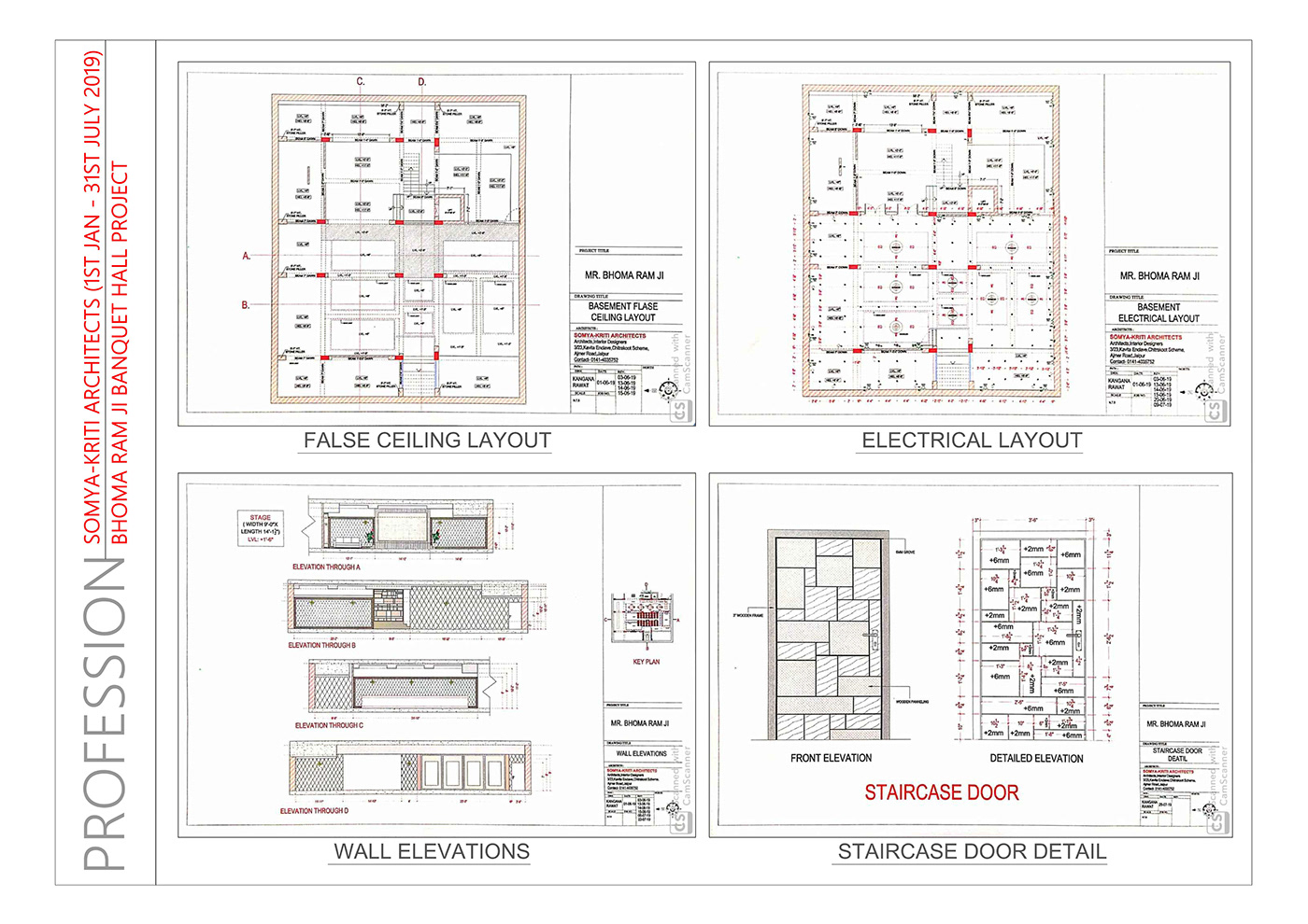 AutoCAD design Drafting furniture interior design  mitid painting   Resume services sketches