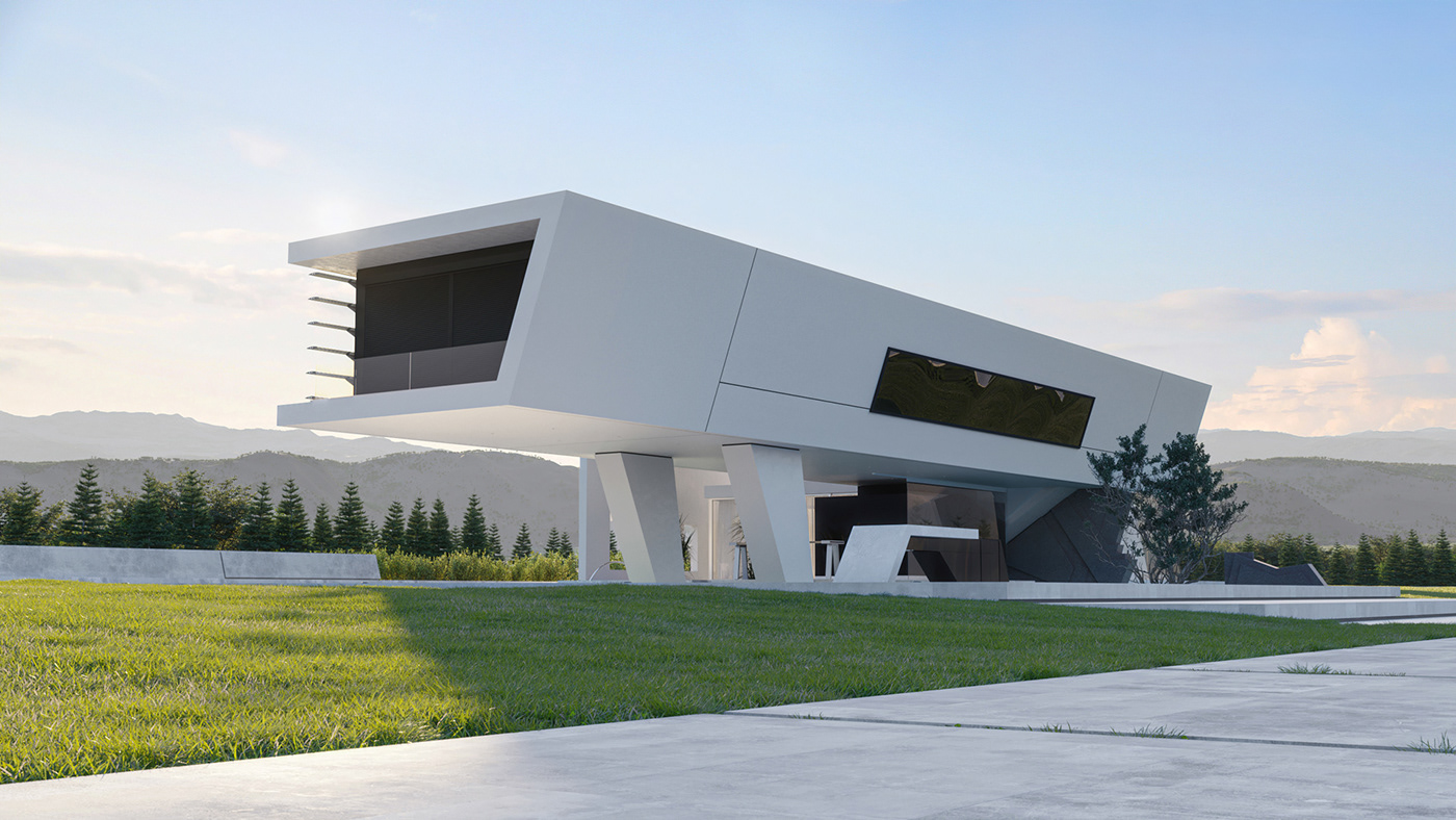 Residence in Athens 3D Visualization White 314 Architecture Studio 3D Residence Villa visualization graphics CG