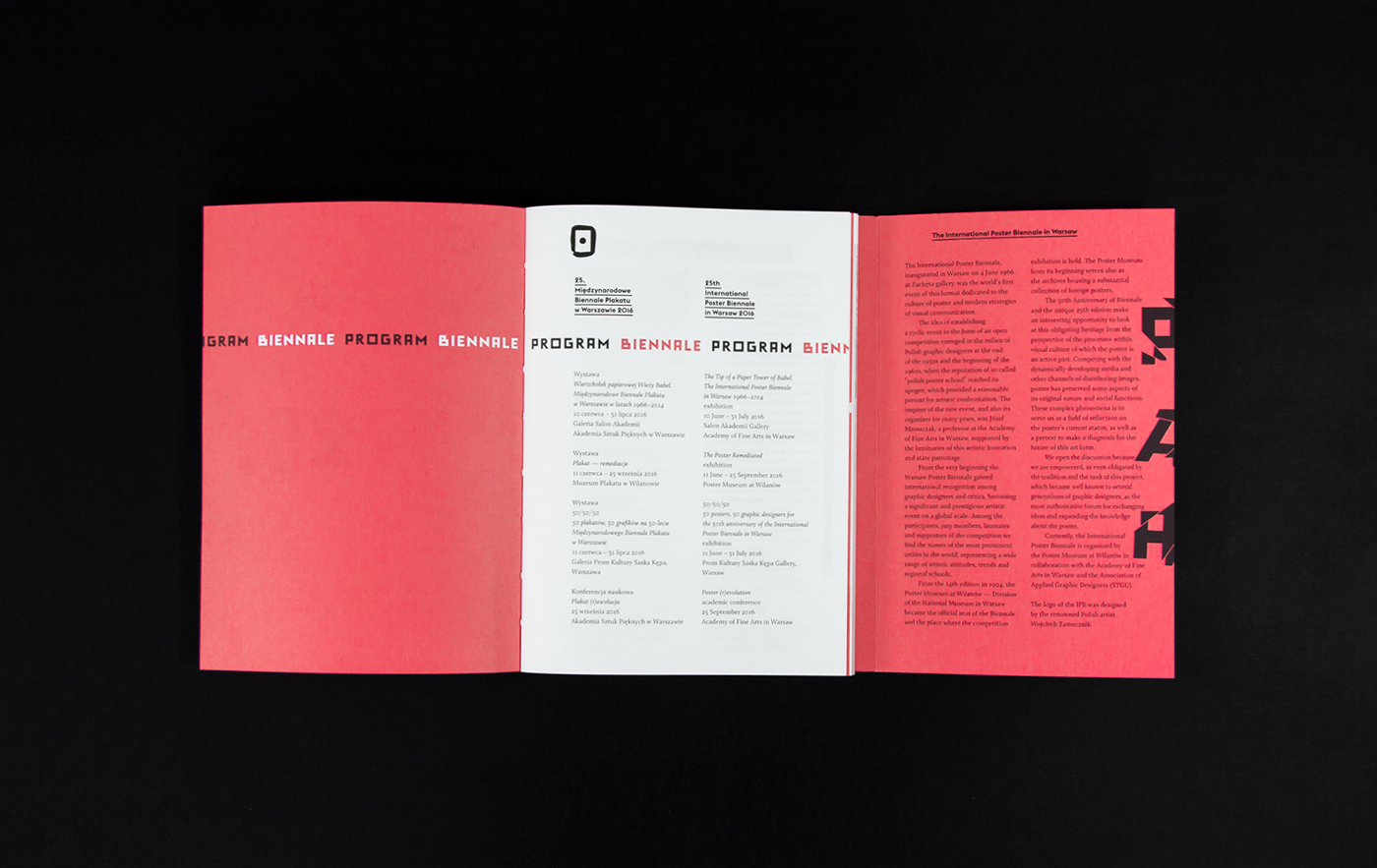 catalog poster Biennale design Layout print podpunkt warsaw poster remediated