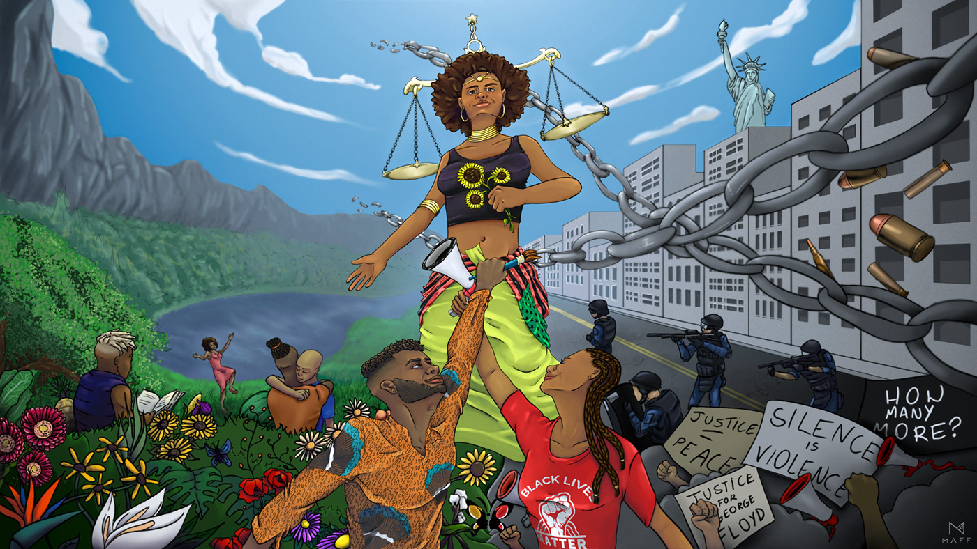 activism BLACKLIVESMATTER brand identity BrandIllustration cartoon Digital Art  digital illustration ILLUSTRATION  racism Website