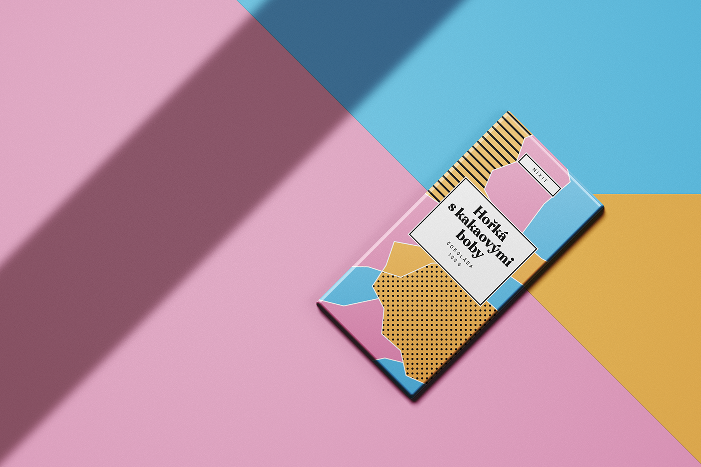 bold Packaging chocolate concept redesign color abstract pattern minimal geometric
