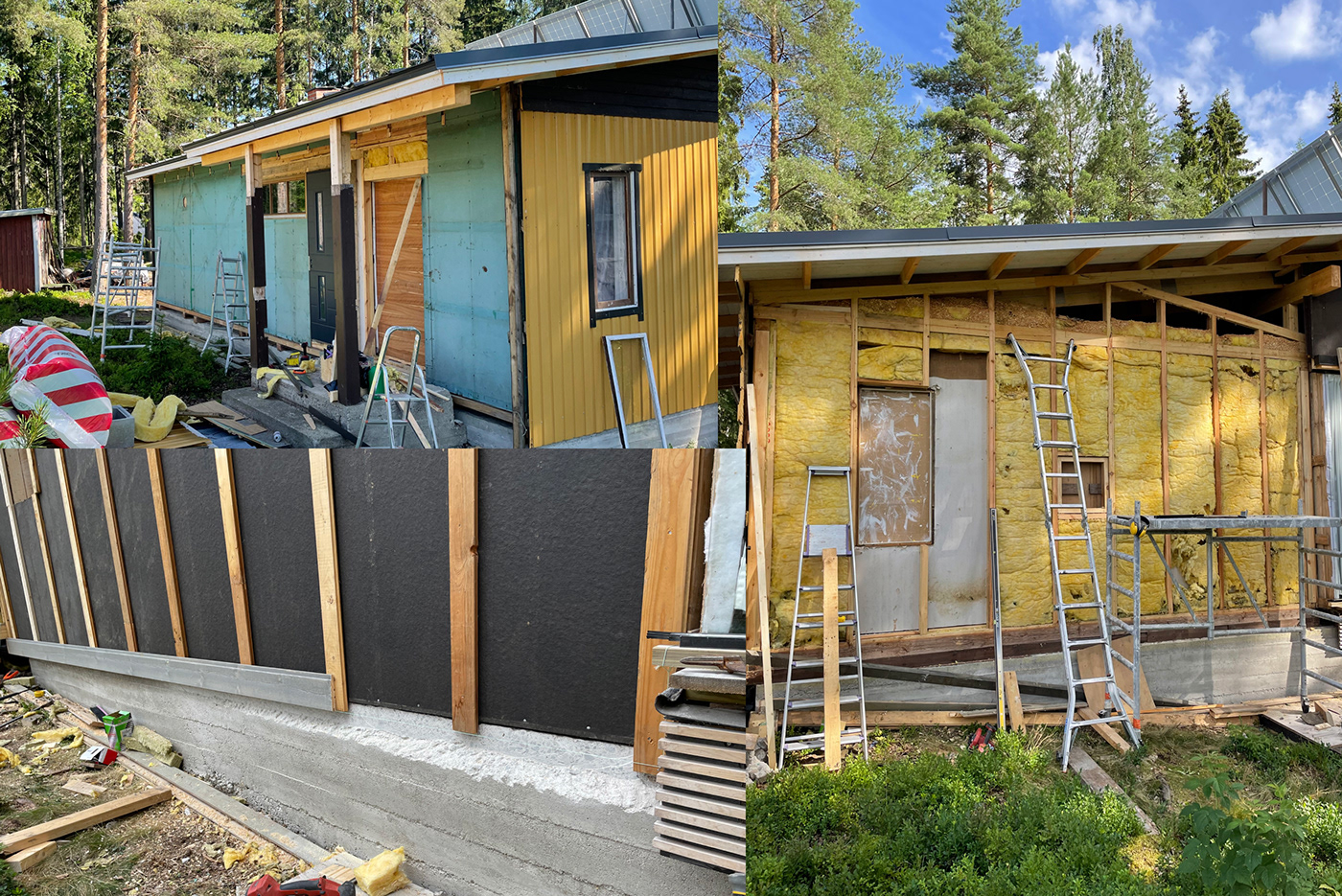 Carpentry construction Craftmanship DIY finland renovation summer cottage traditional renovation woodworking