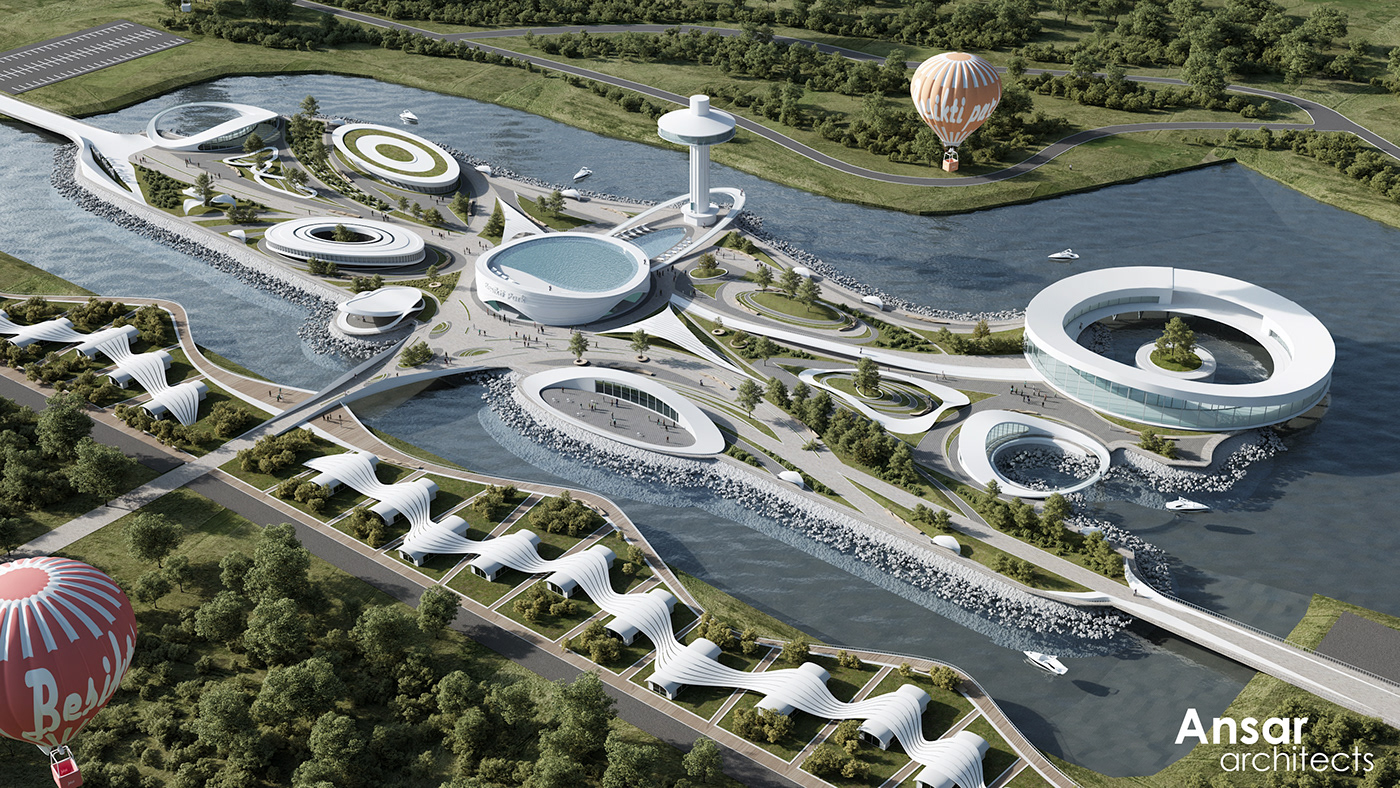 landskape design landksape kazakhstan atirau ansar rishat architecture besikti park design
