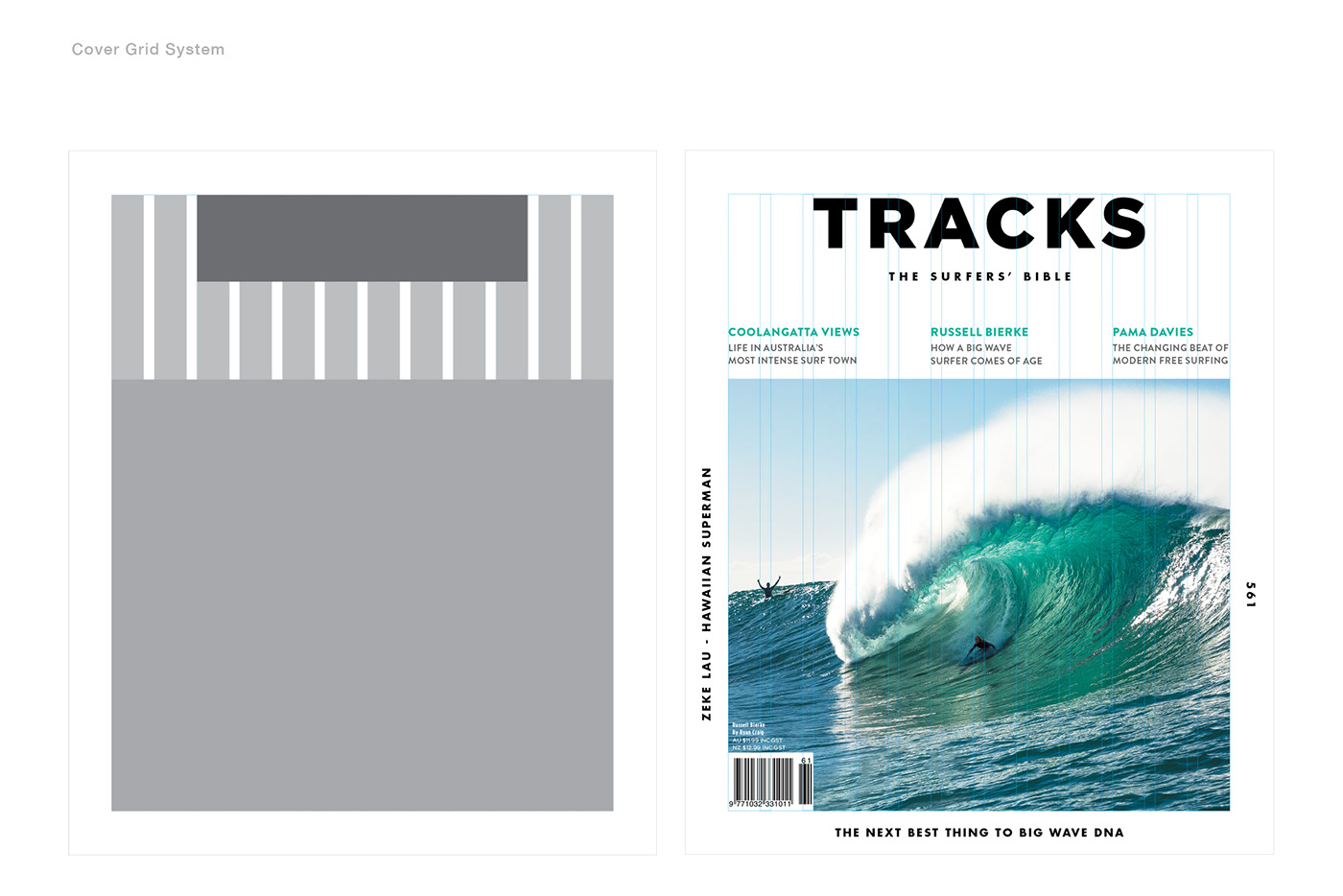 re-brand design Surf Tracks Magazine branding  Art Director surf magazine editorials design minimal design