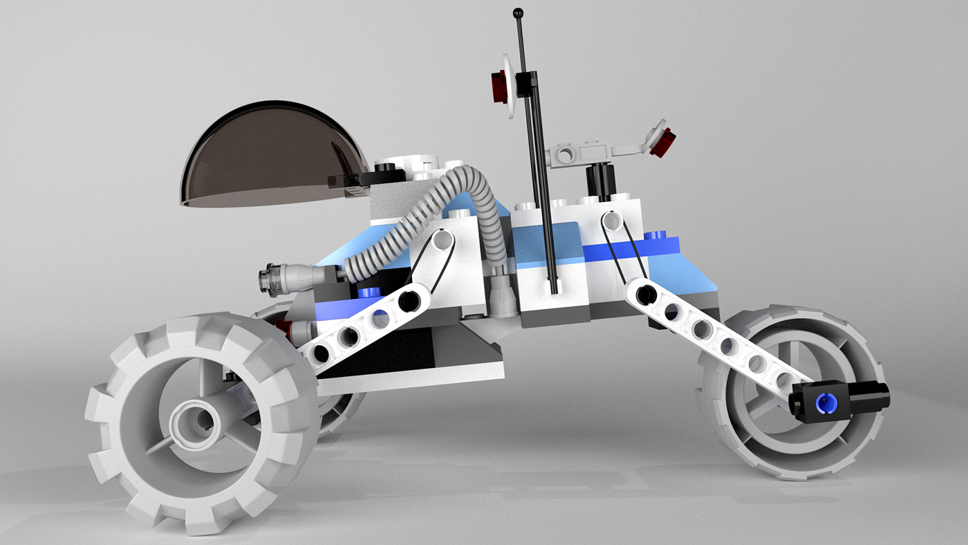 LEGO 3D mars Space  car