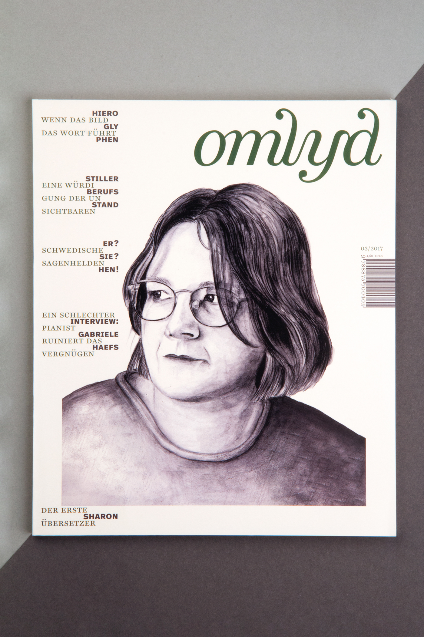 magazine omlyd translation portrait Muthesius Kunsthochschule Übersetzungsbüro cover literature cover design editorail design