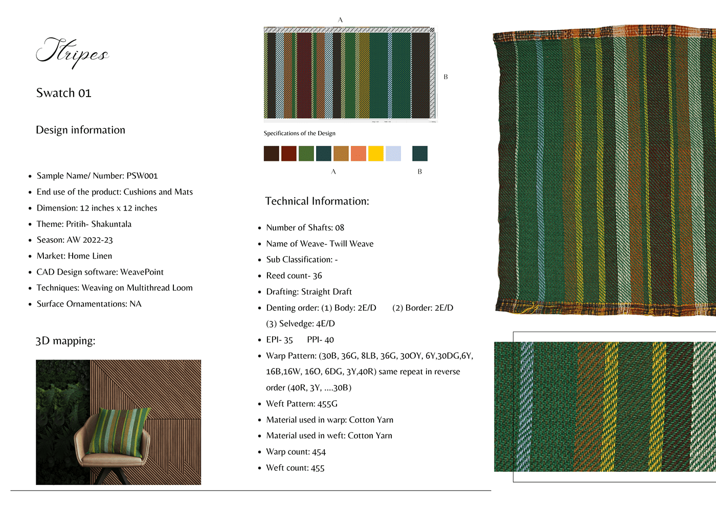 dobby handloom handmade handwoven pattern rajaravivarma specification sheet textile textiledesign weaving