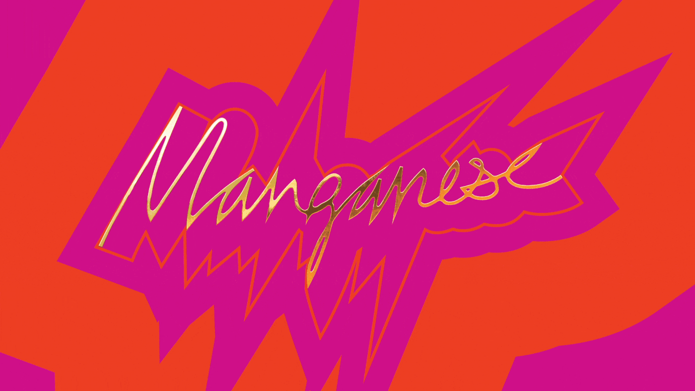 Manganese music Packaging vinyl album cover portrait typography   type design Nicholas Albrook