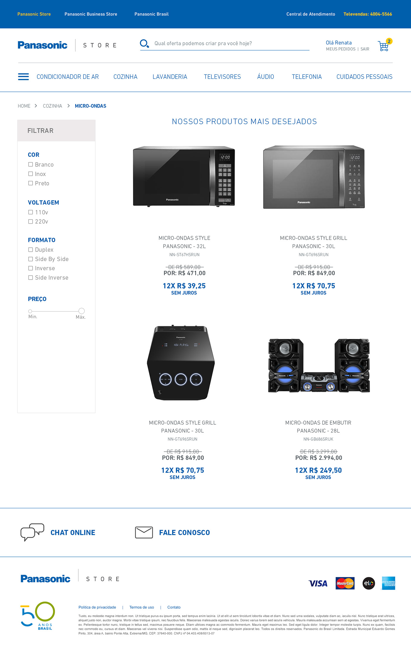 app app design e-commerce Ecommerce Figma panasonic shop store ui design UI/UX