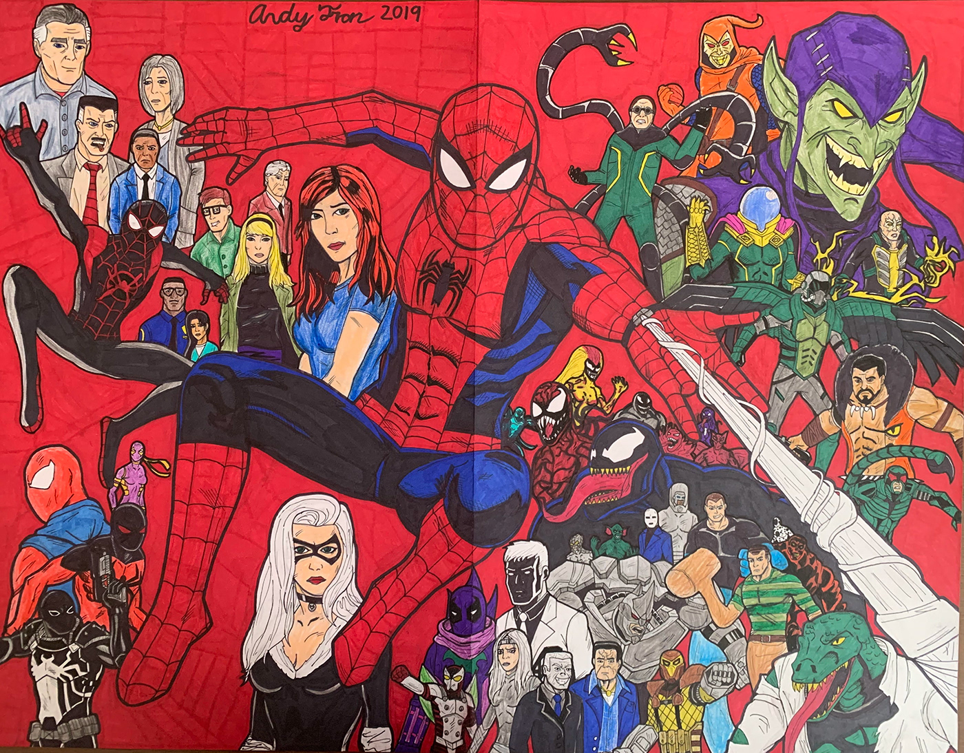 comic books Green Goblin mary jane watson miles morales  peter parker spider-man superheroes