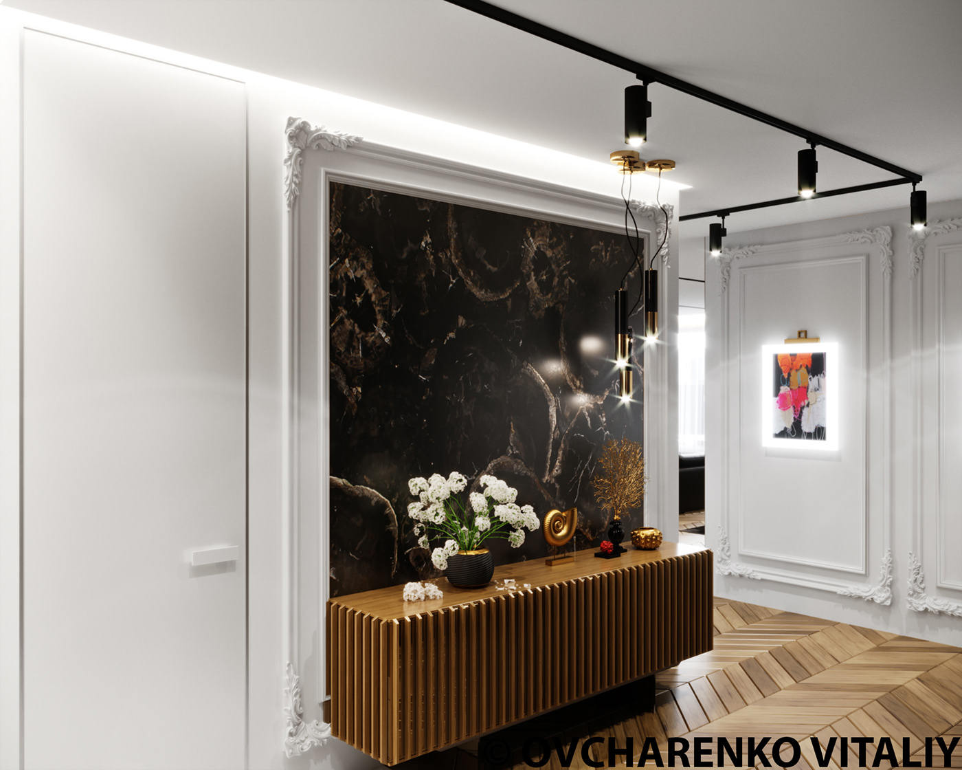 design Interior kitchen apartment designinterior living room corona renderer Project kiev modern interior