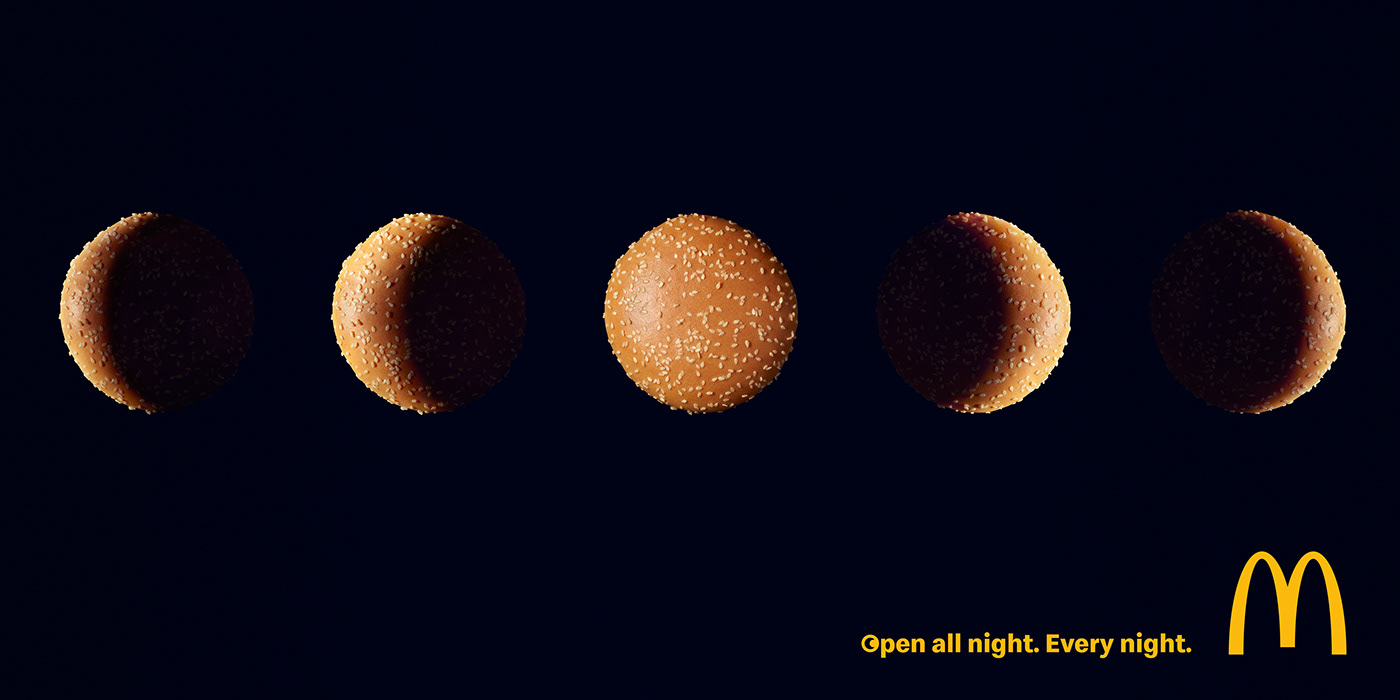 hamburger moon moon phases 24/7 mcdonald's bread Food 