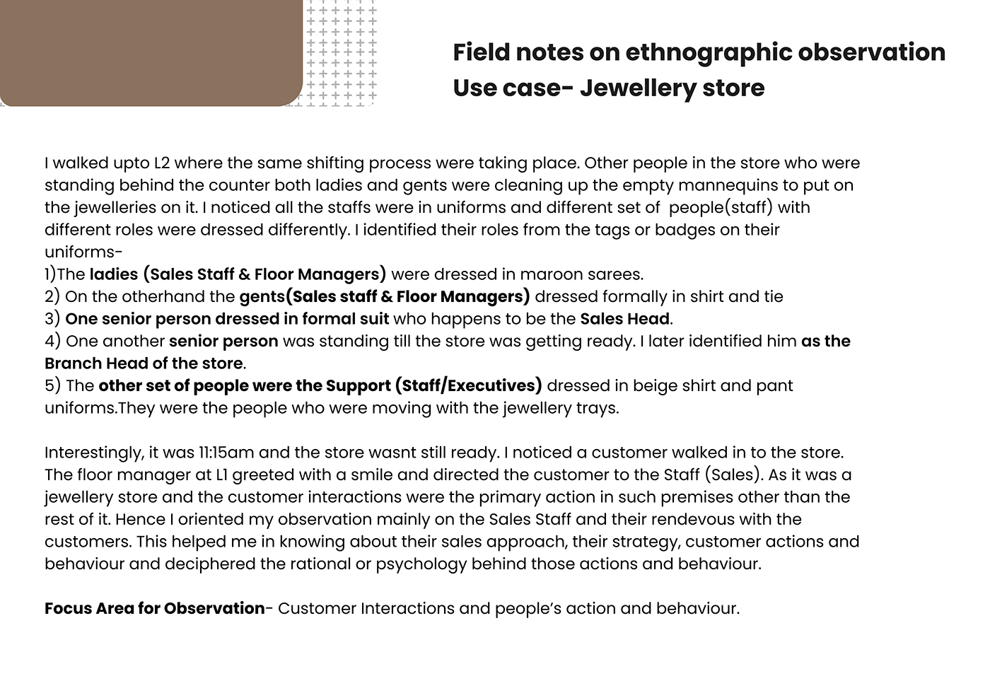 ethnographic study Ethnography observation research