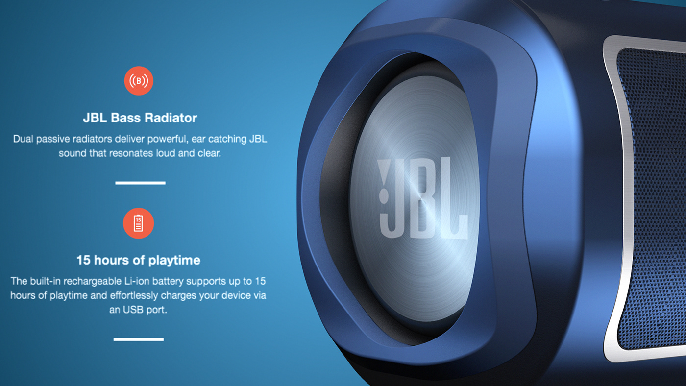 3D Audio digitalart Harman jbl rendering speaker brand design