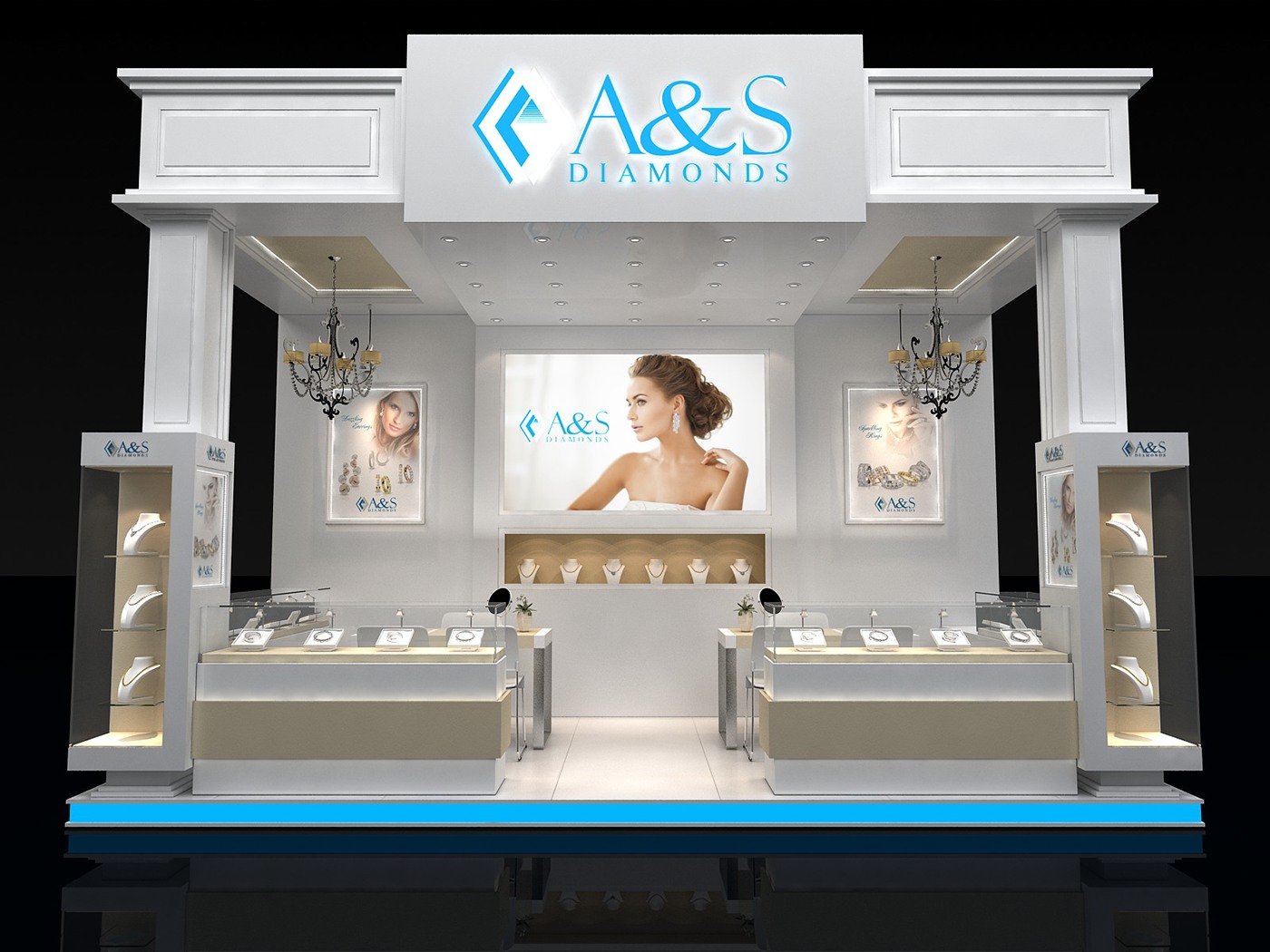 diamonds Retail Stand design Exhibition  exhibit a&s premium