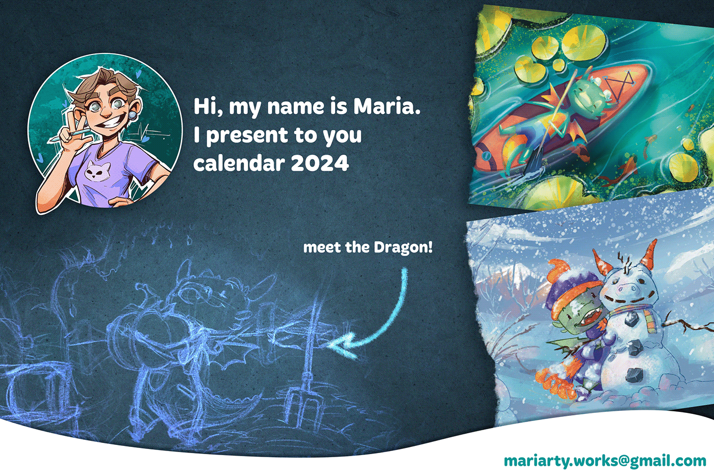 Procreate ILLUSTRATION  Digital Art  Character design  bookillustration children illustration book dragon CGart 2024 calendar